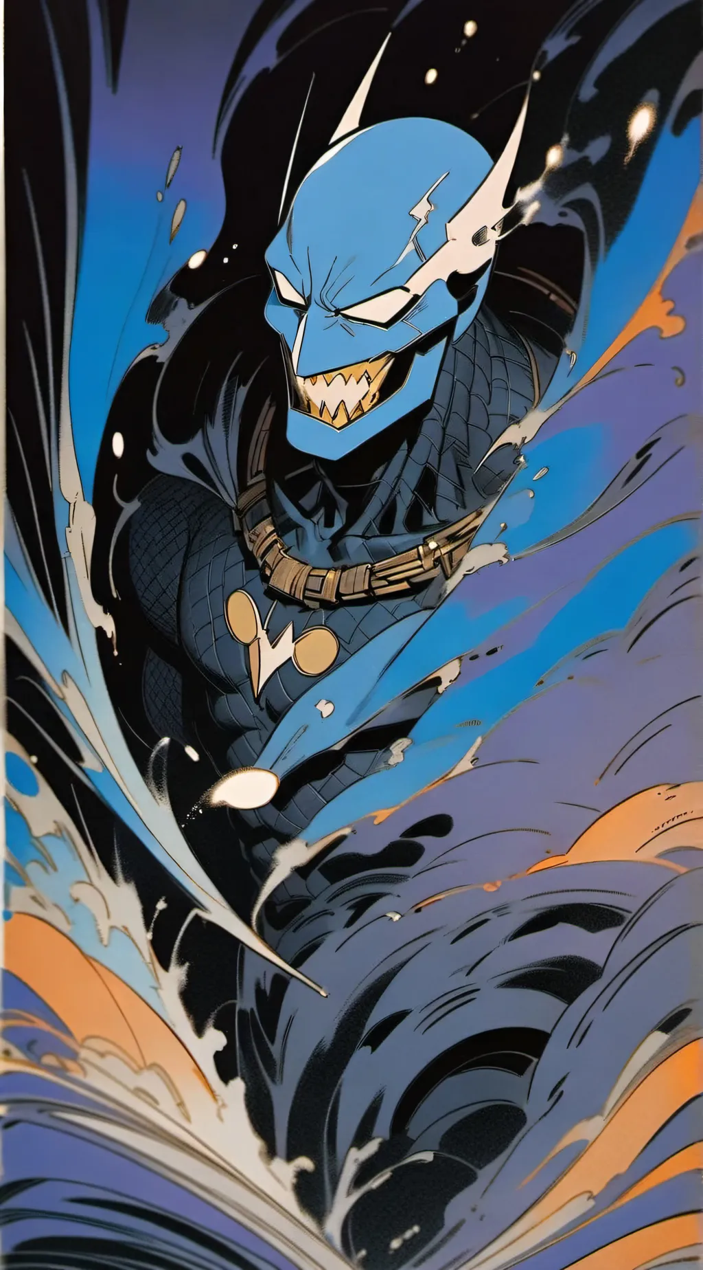 ai character: blue staranger background