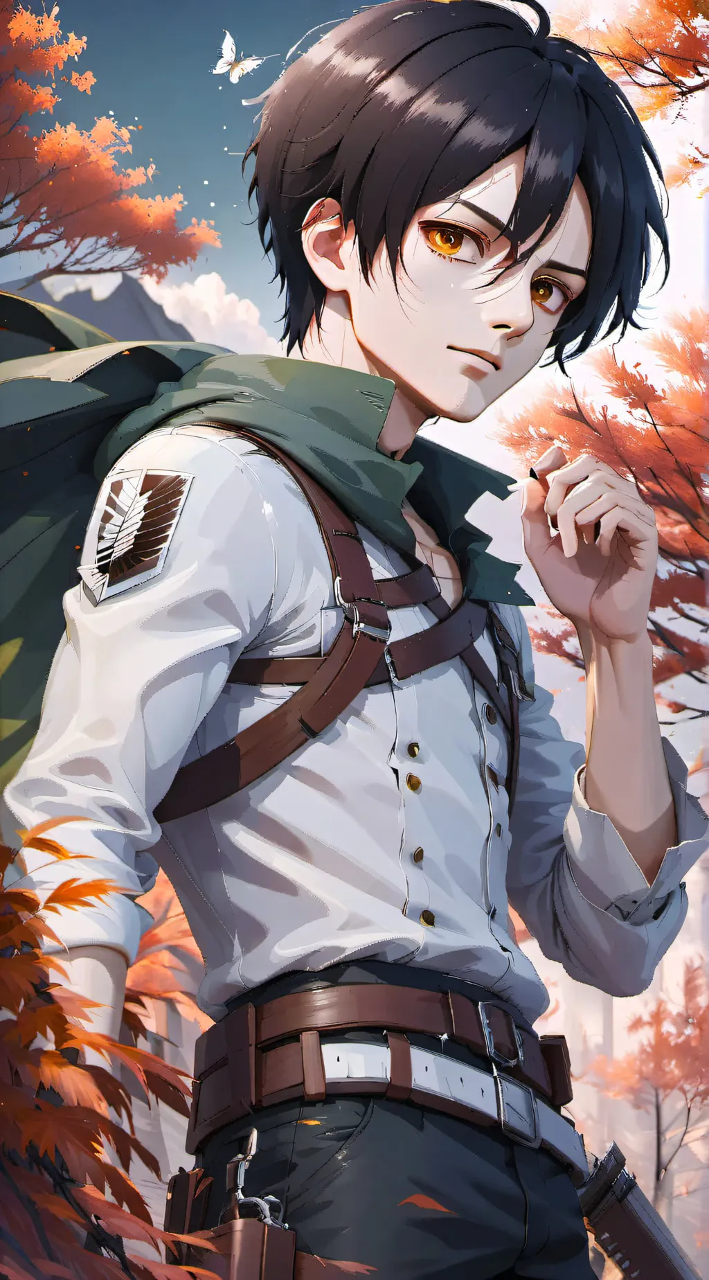 ai character: Eren Yeager background