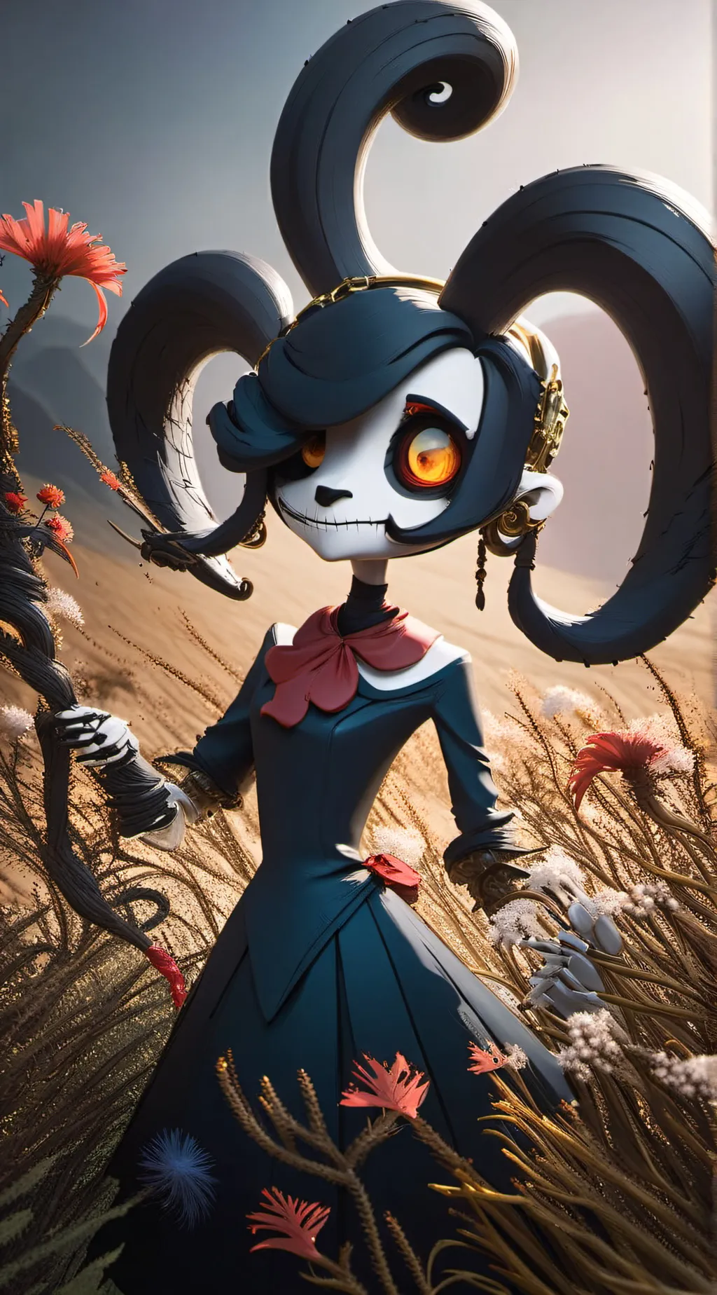 ai character: SQUIGLY  background