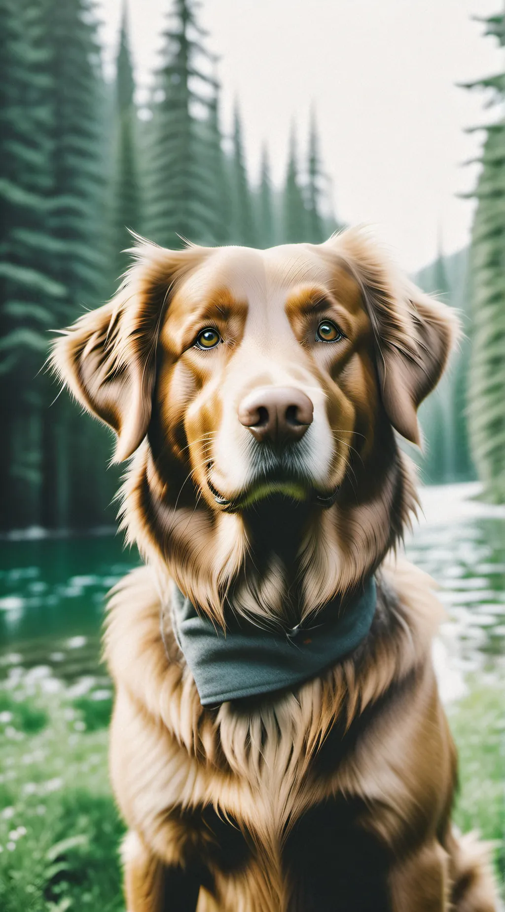 ai character: Rufus the dog. background