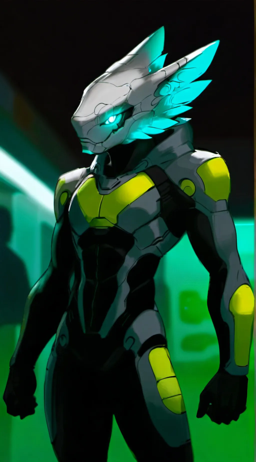 ai character: Candy the Protogen background