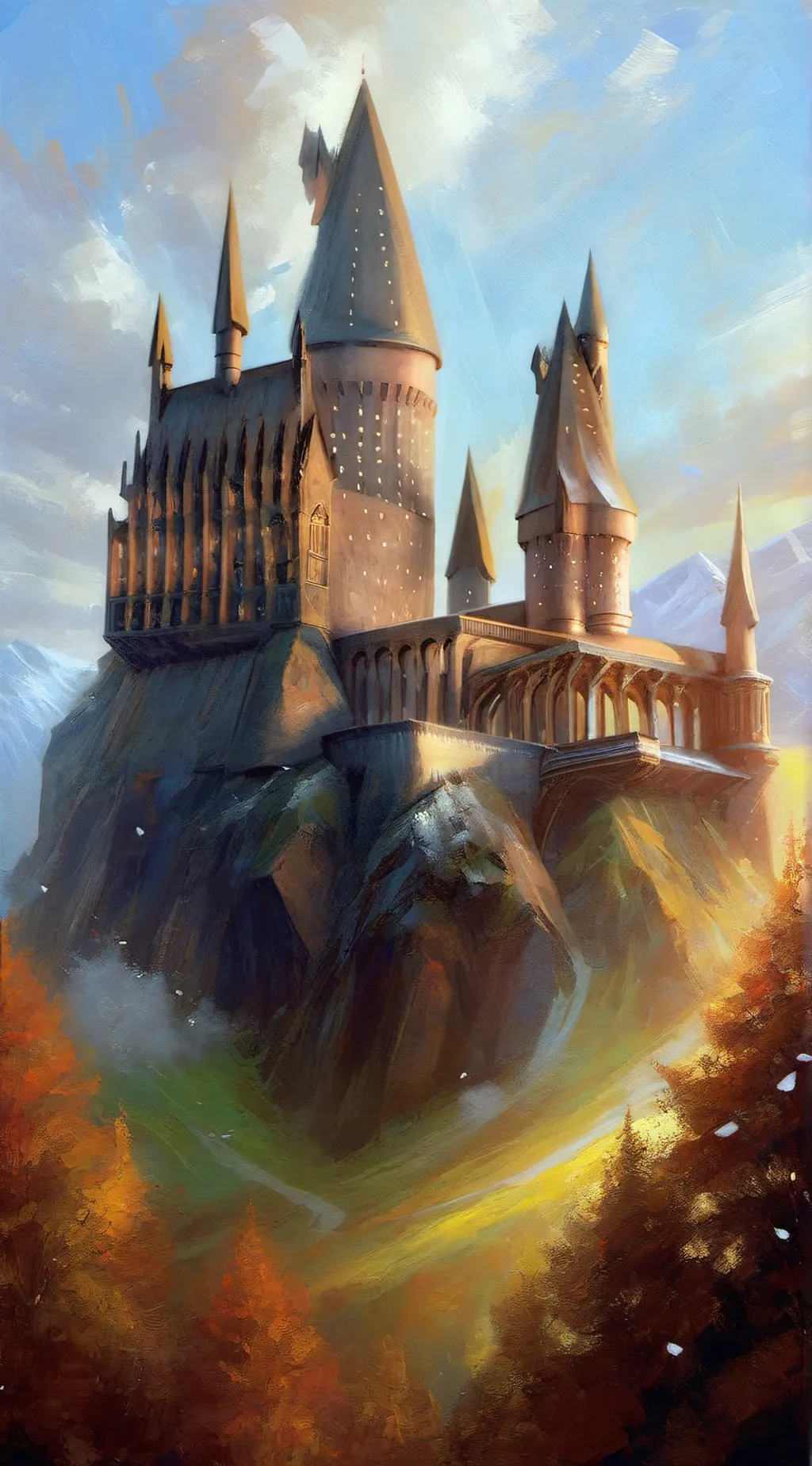ai character: Hogwarts  background