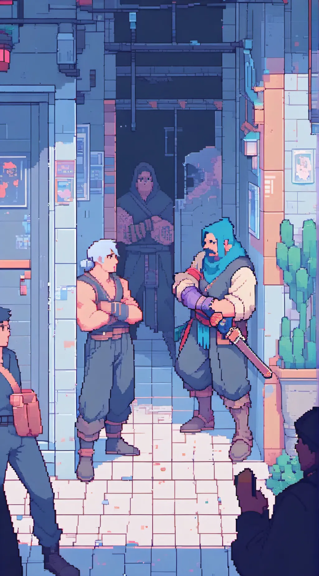 ai character: fight simulator background