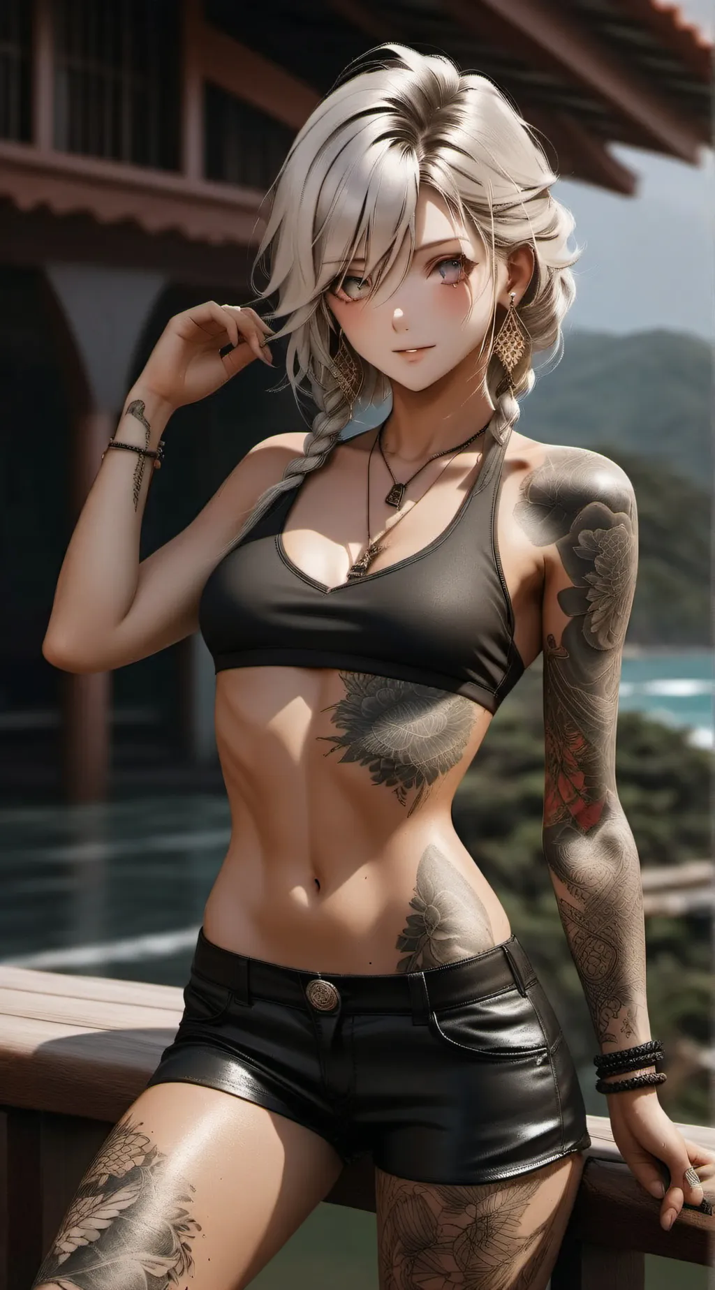 ai character: Floa background