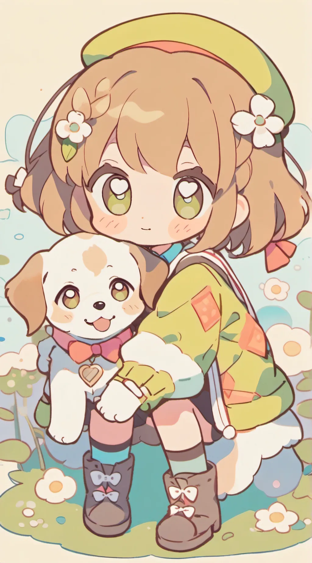 ai character: Frogy girl background