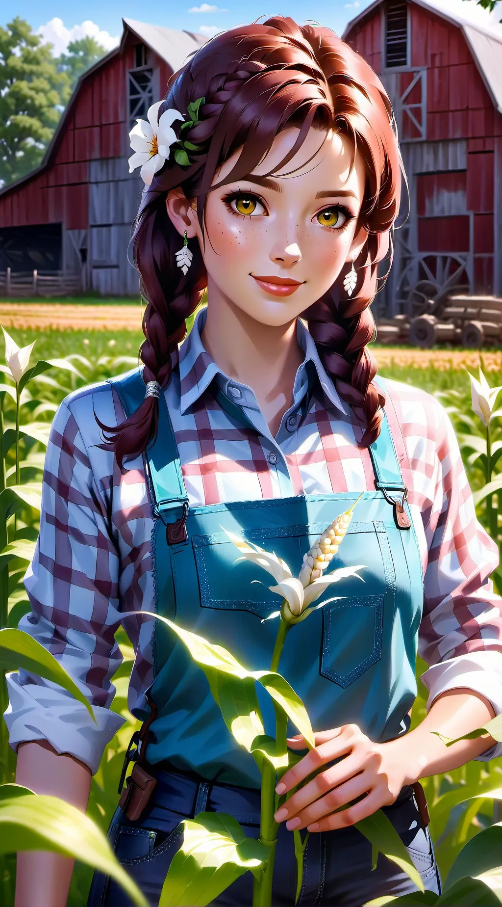 ai character: Trudy McAllister  background