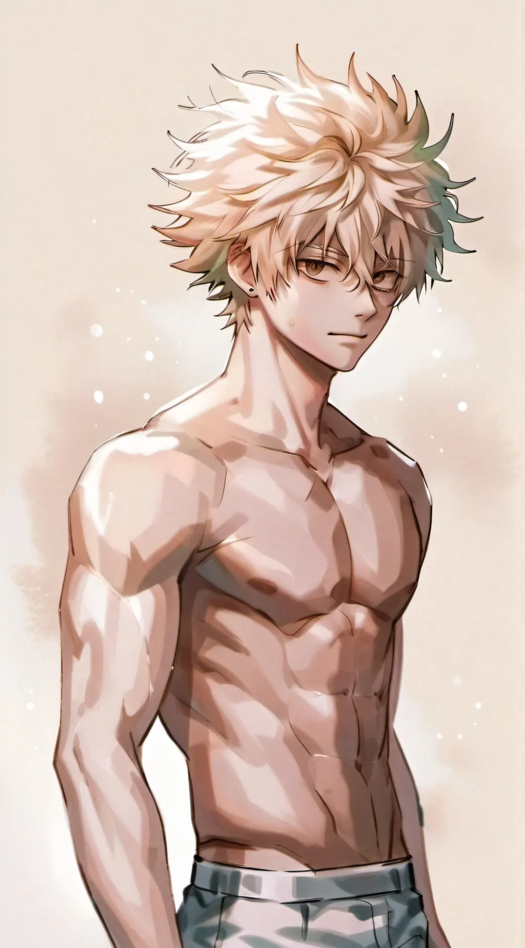 ai character: Bakugo Katsuki background