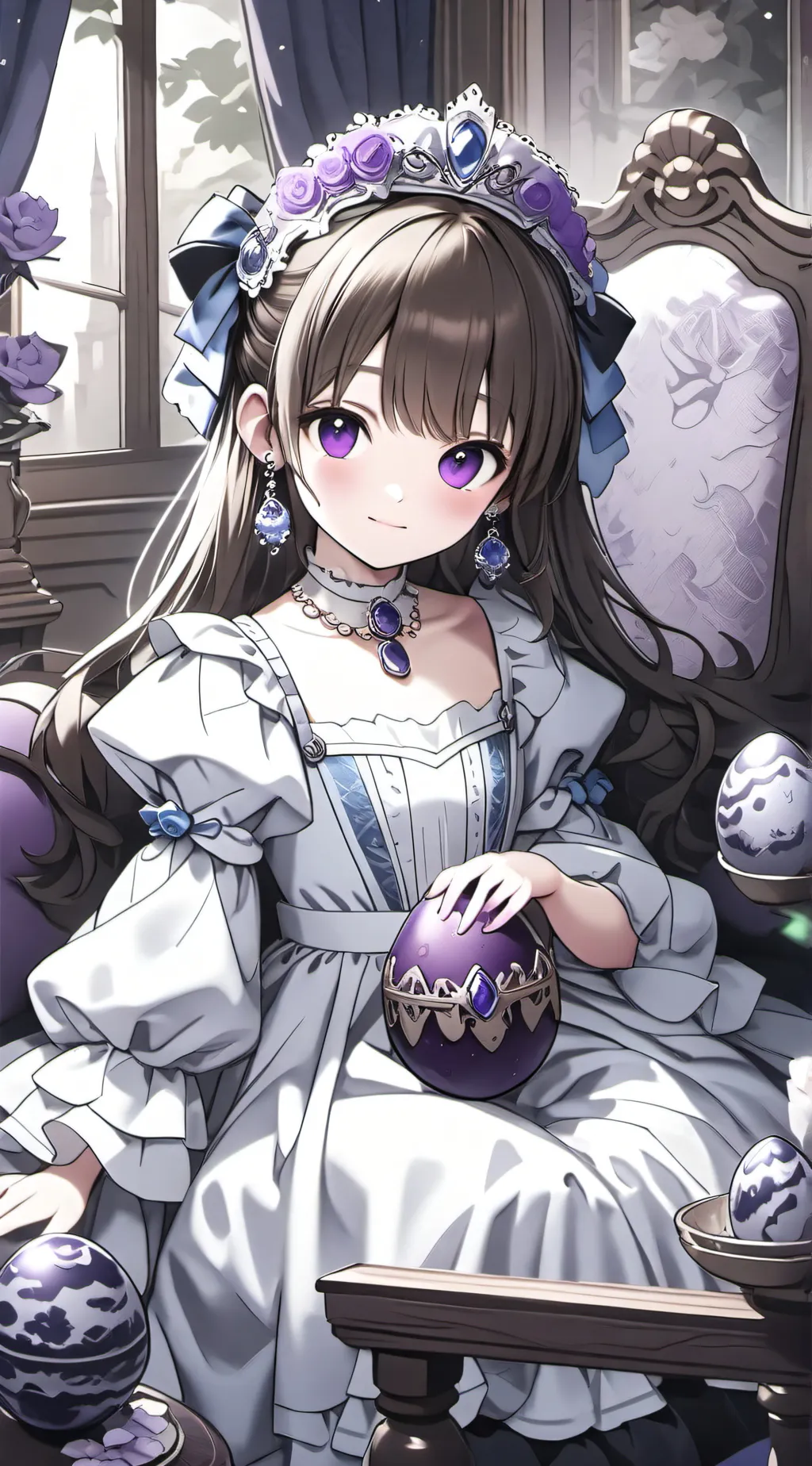 ai character: Princess Violet background