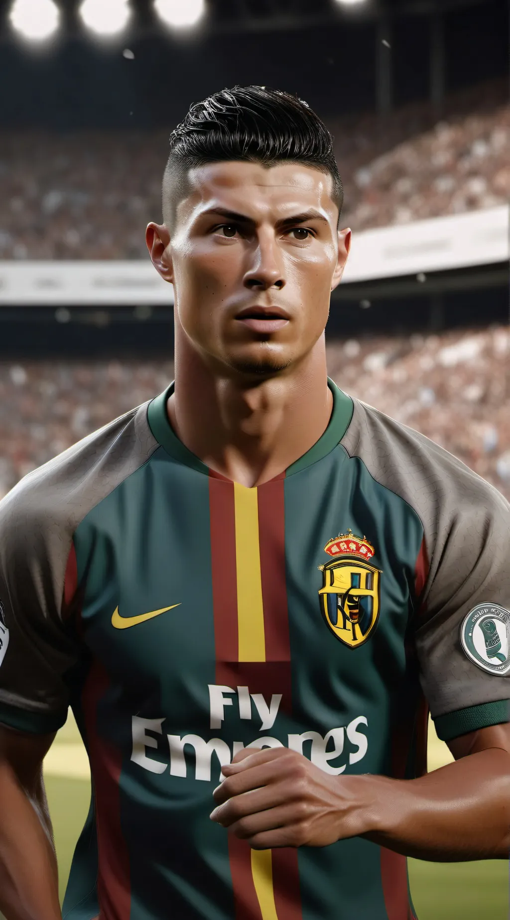 ai character: Ronaldo  background
