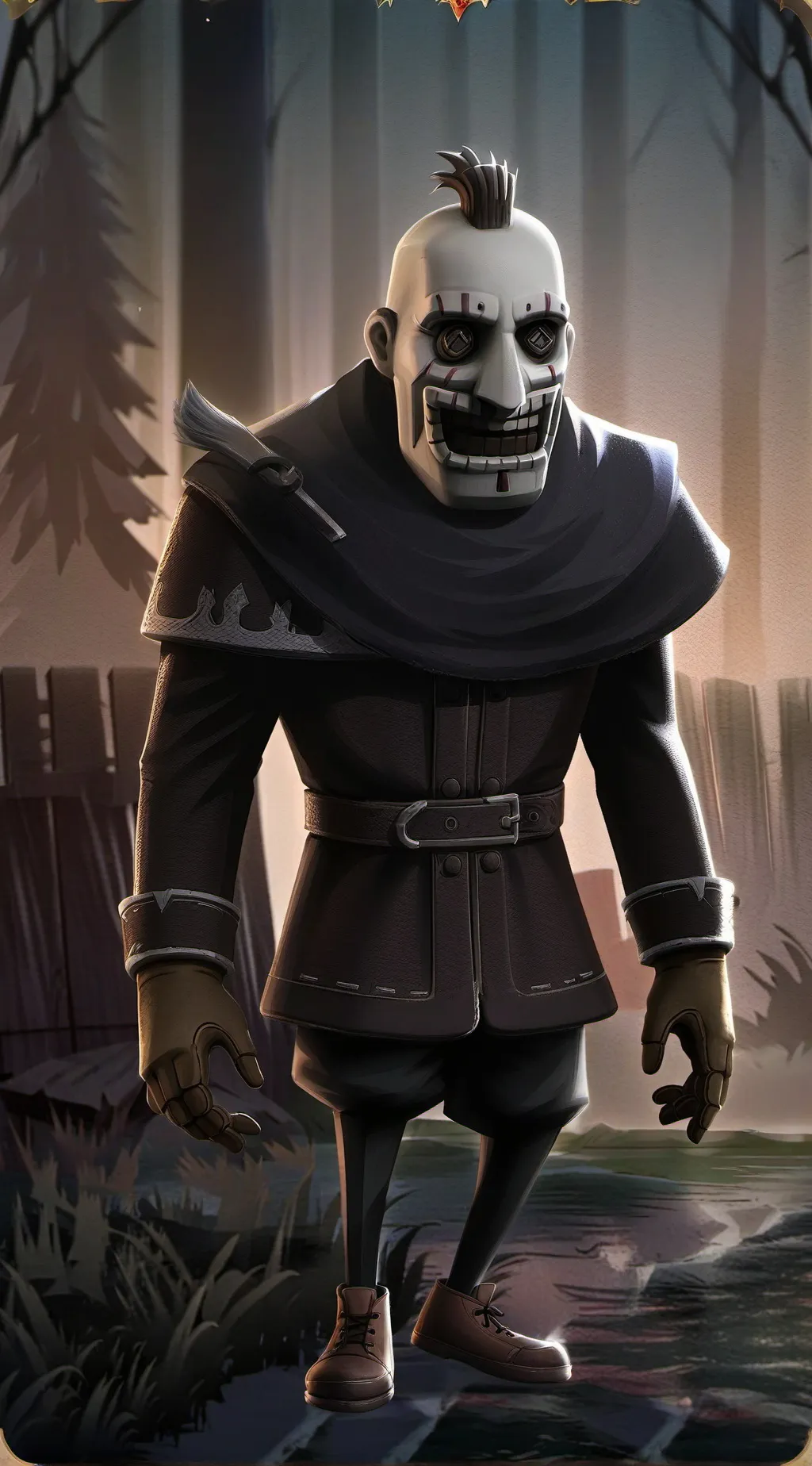 ai character: DEATH FOREST. background