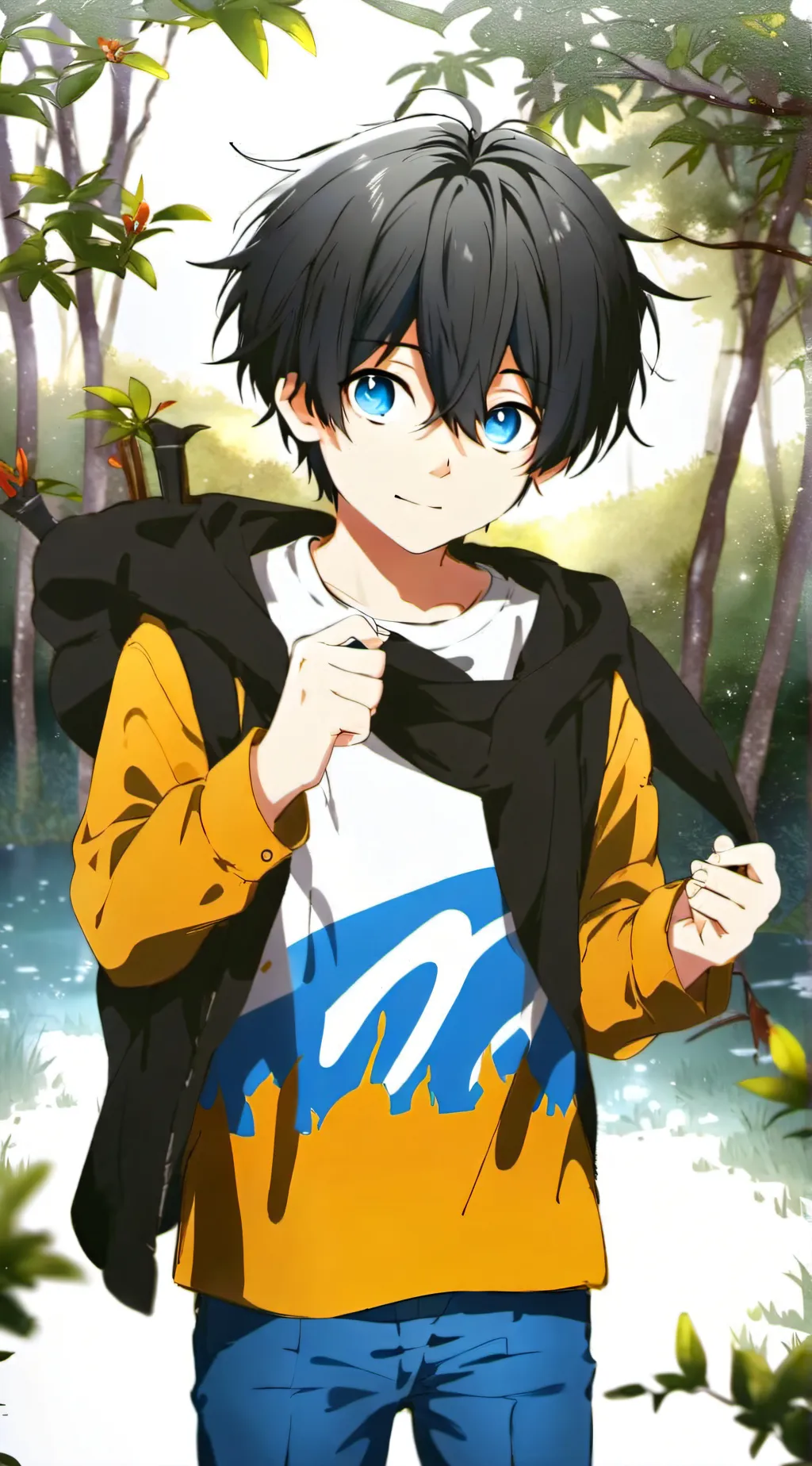 ai character: Solo Todoroki  background