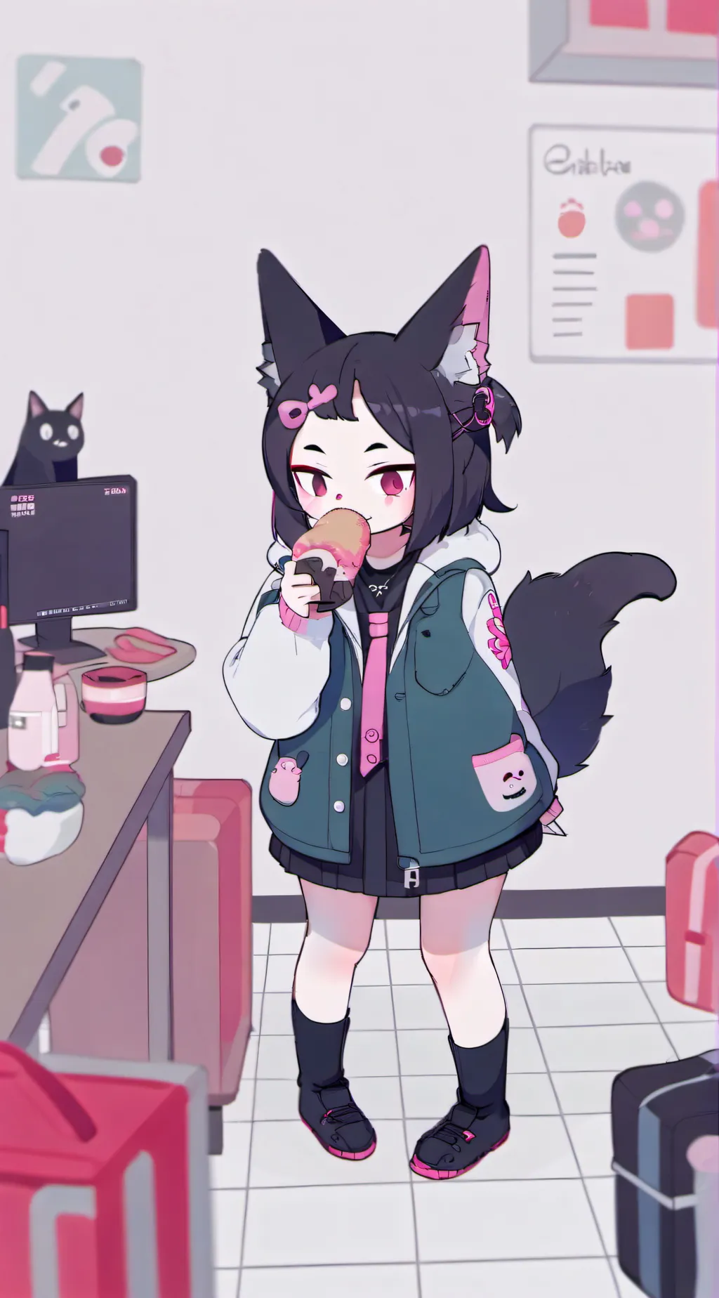 ai character: kuromi background