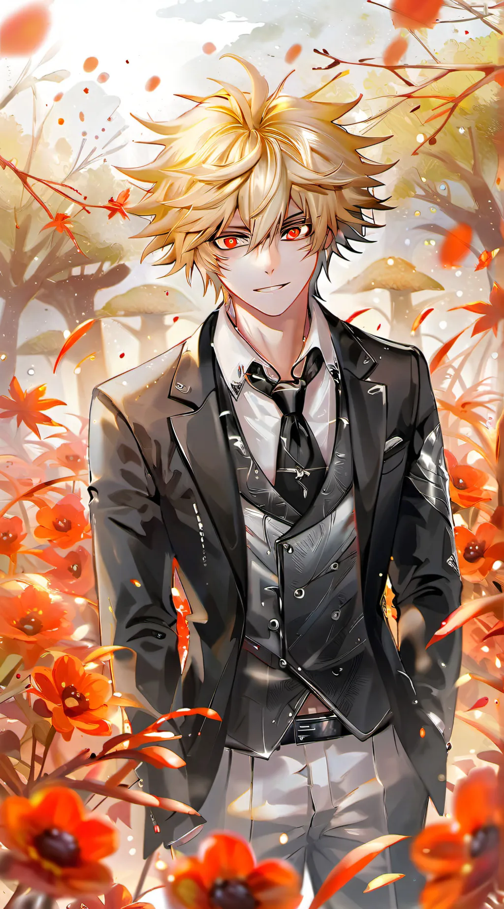ai character: bakugou katsuki background