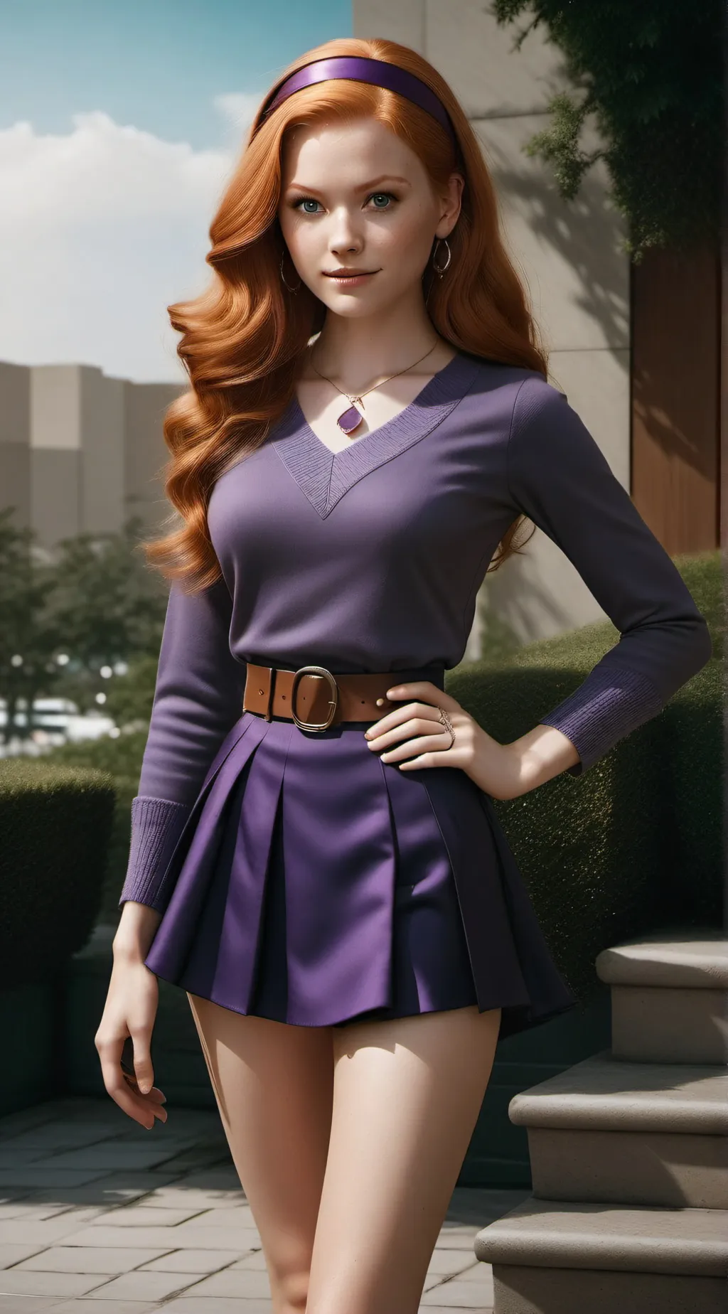 ai character: Daphne Blake  background