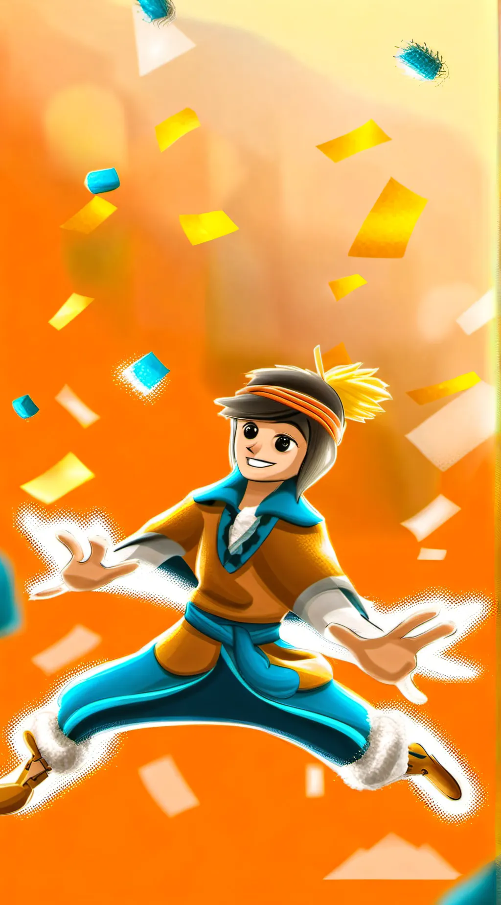 ai character: Monkey D Luffing background