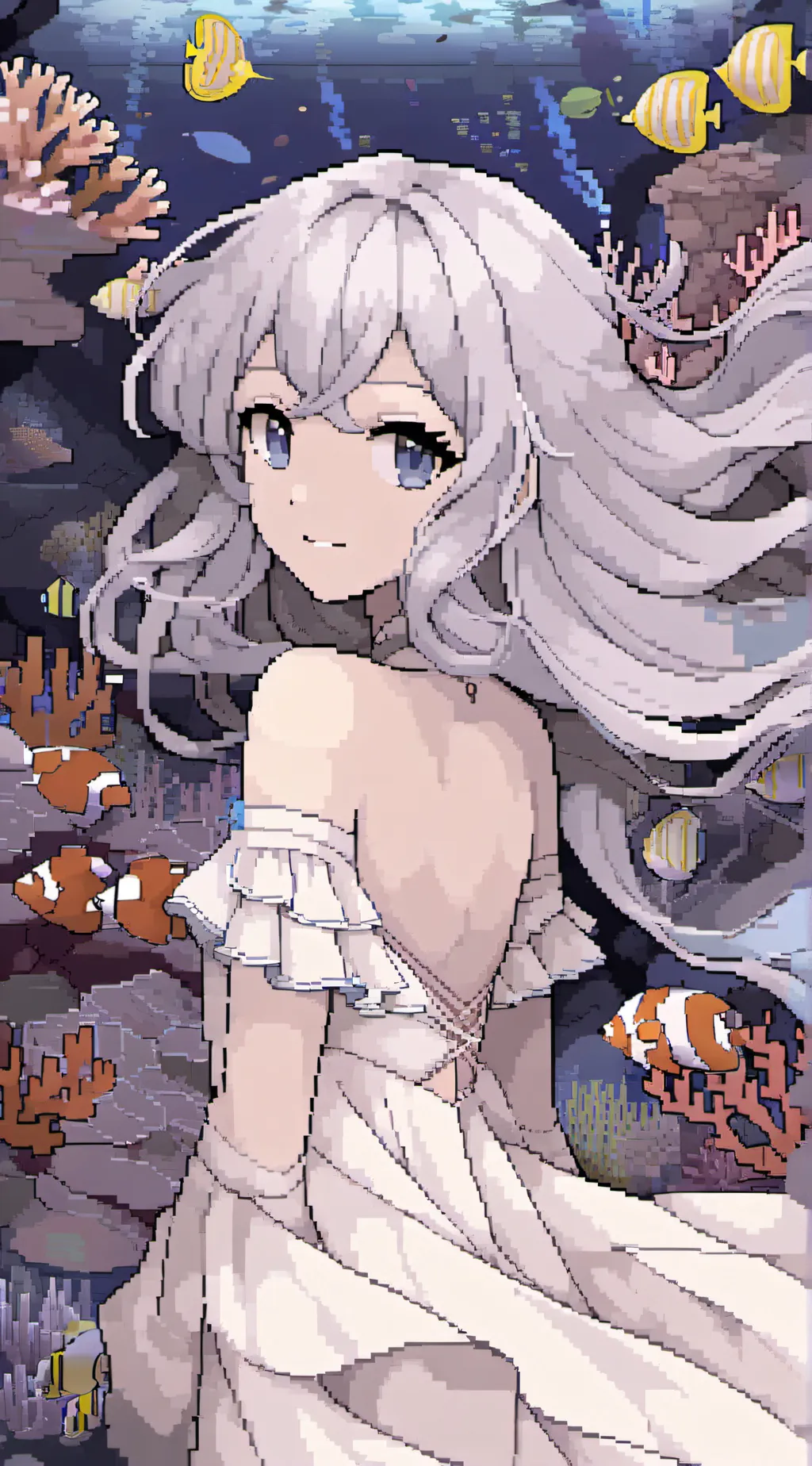 ai character: Azure background