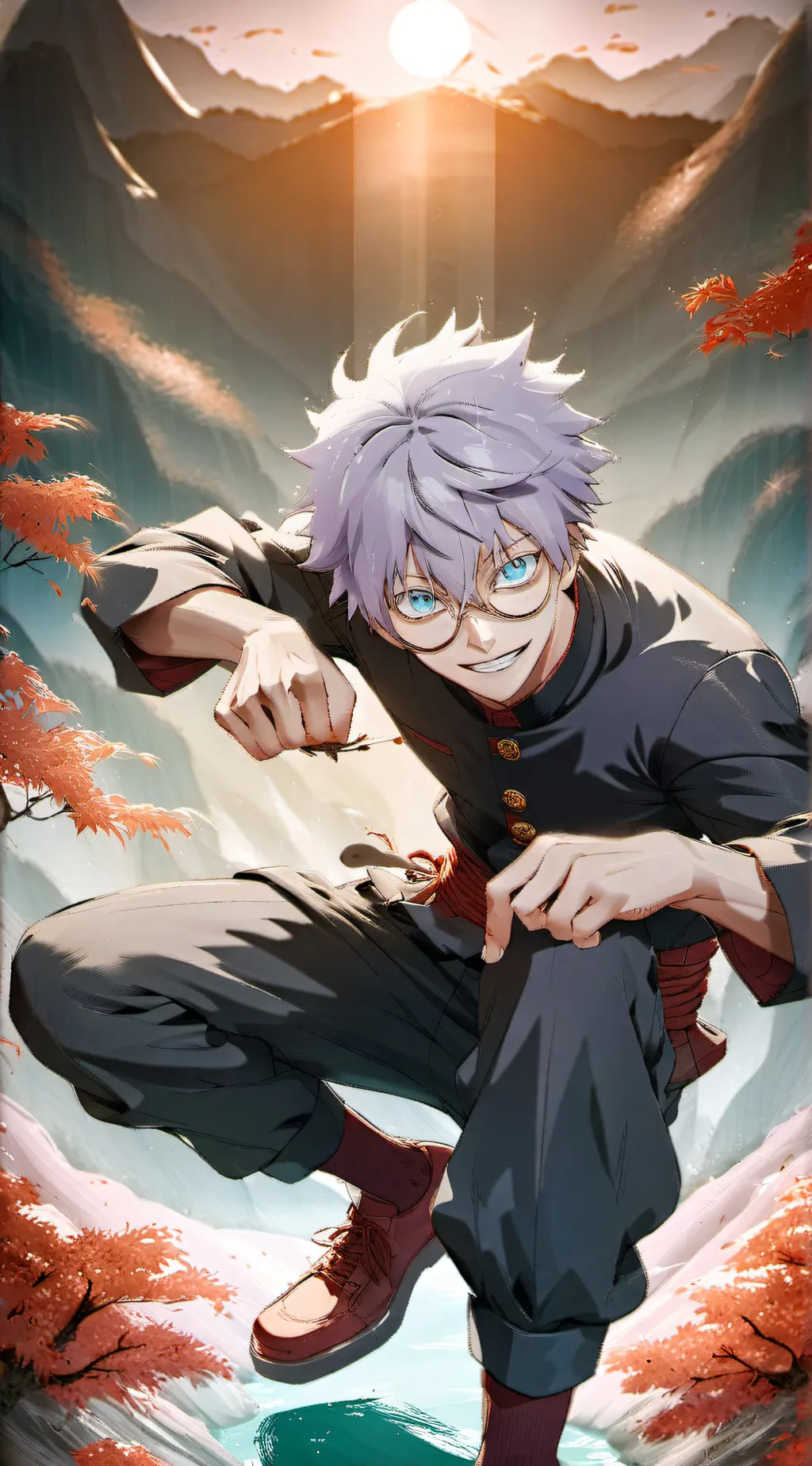ai character: gojo satoru background