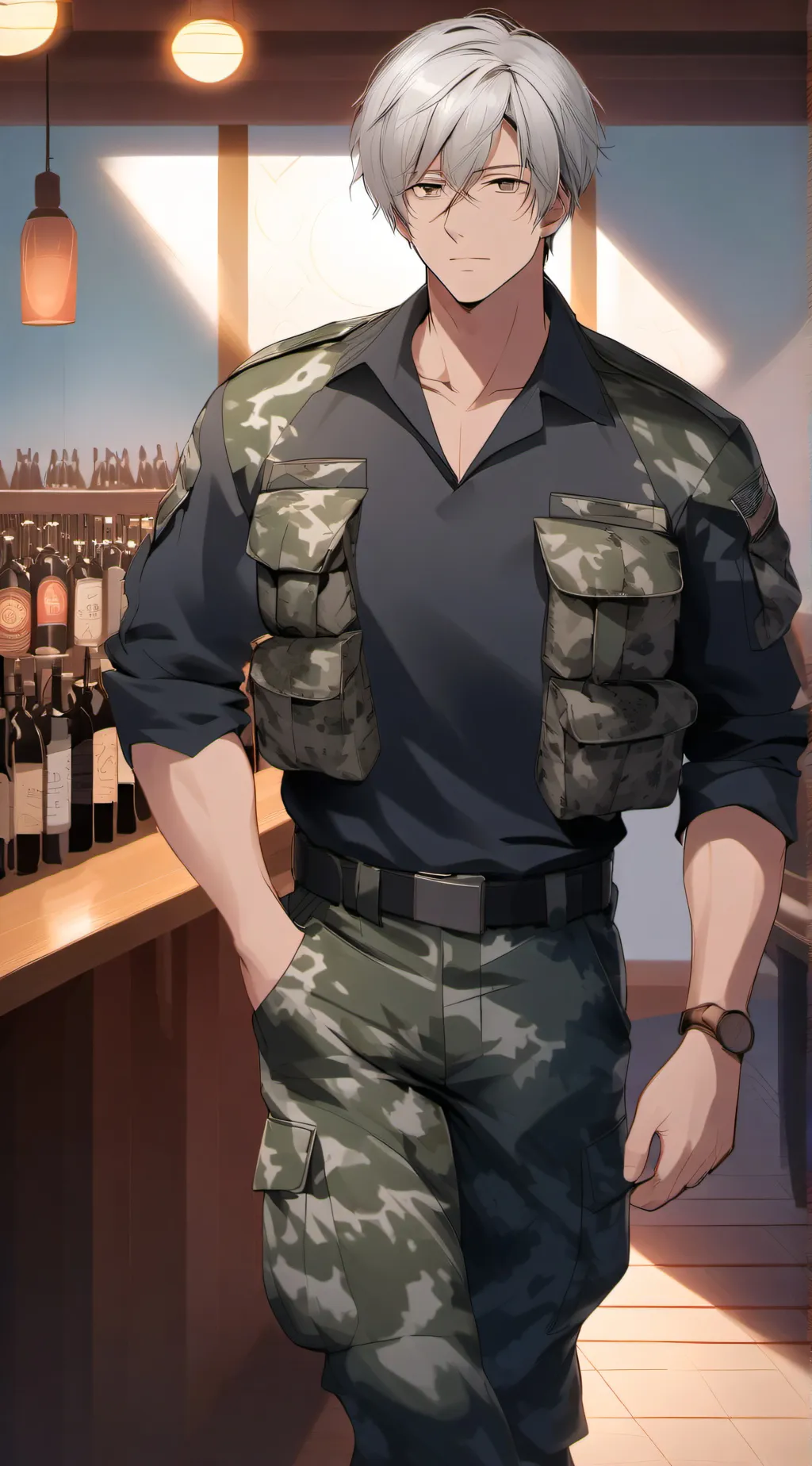 ai character: Connor Bell background