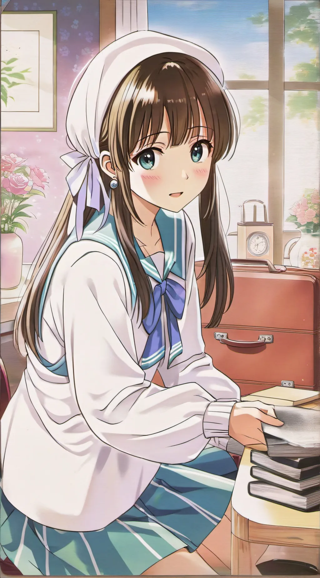 ai character: Ava  background