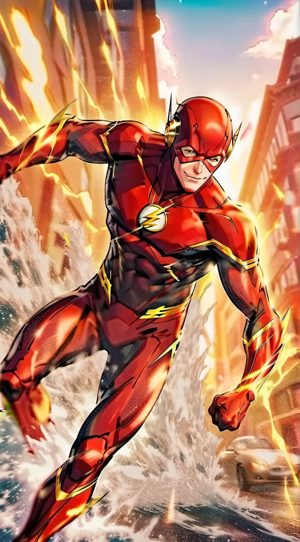 ai character: The Flash background