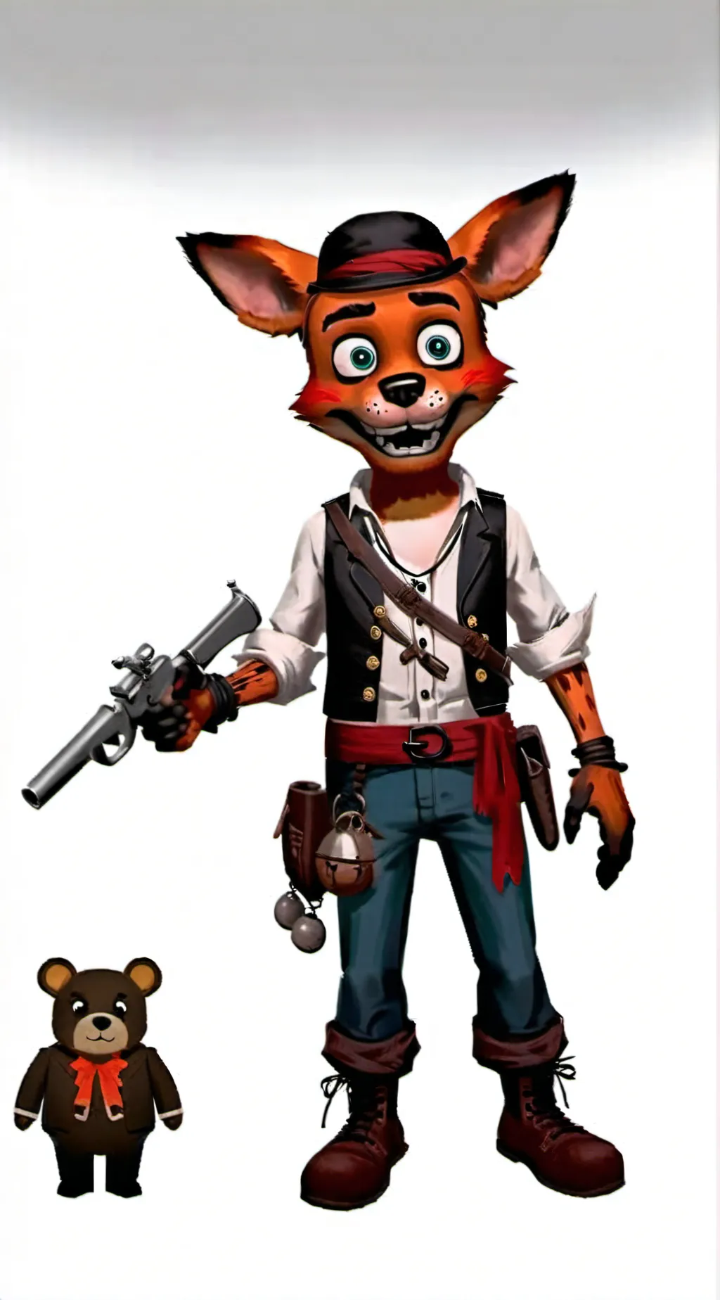 ai character: foxy background