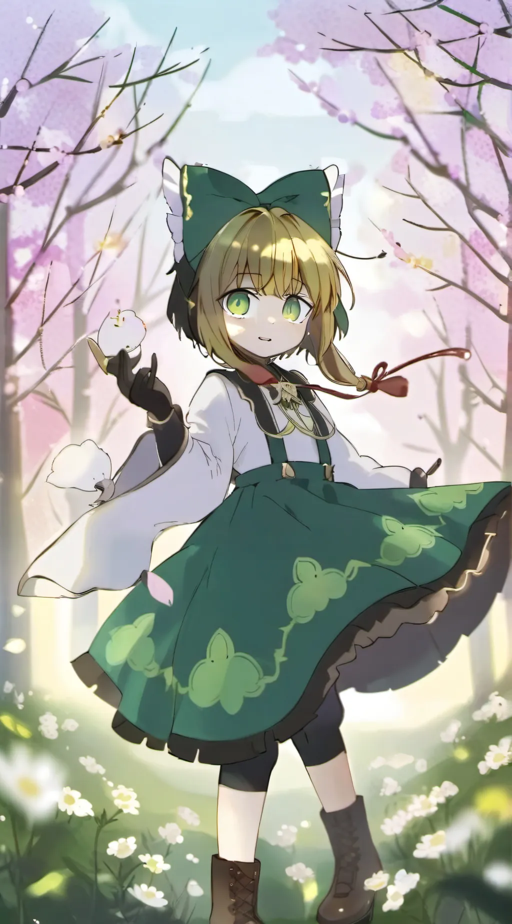 ai character: Leaf background