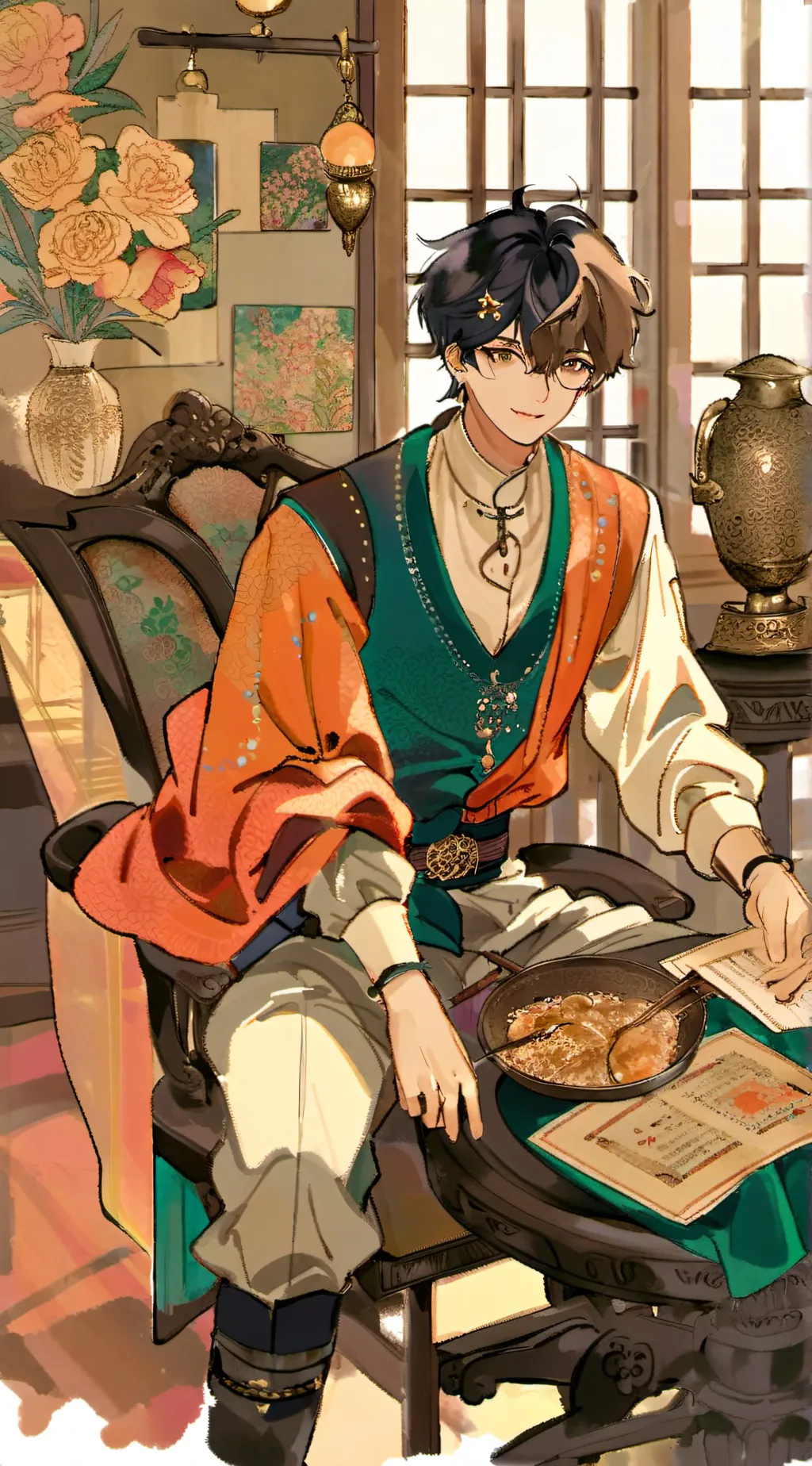 ai character: Aaron background