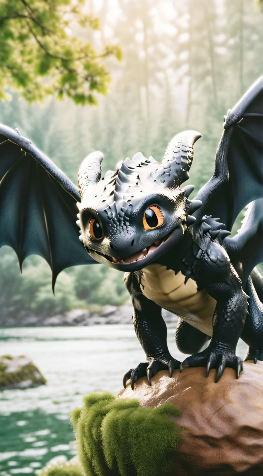 ai character: toothless background