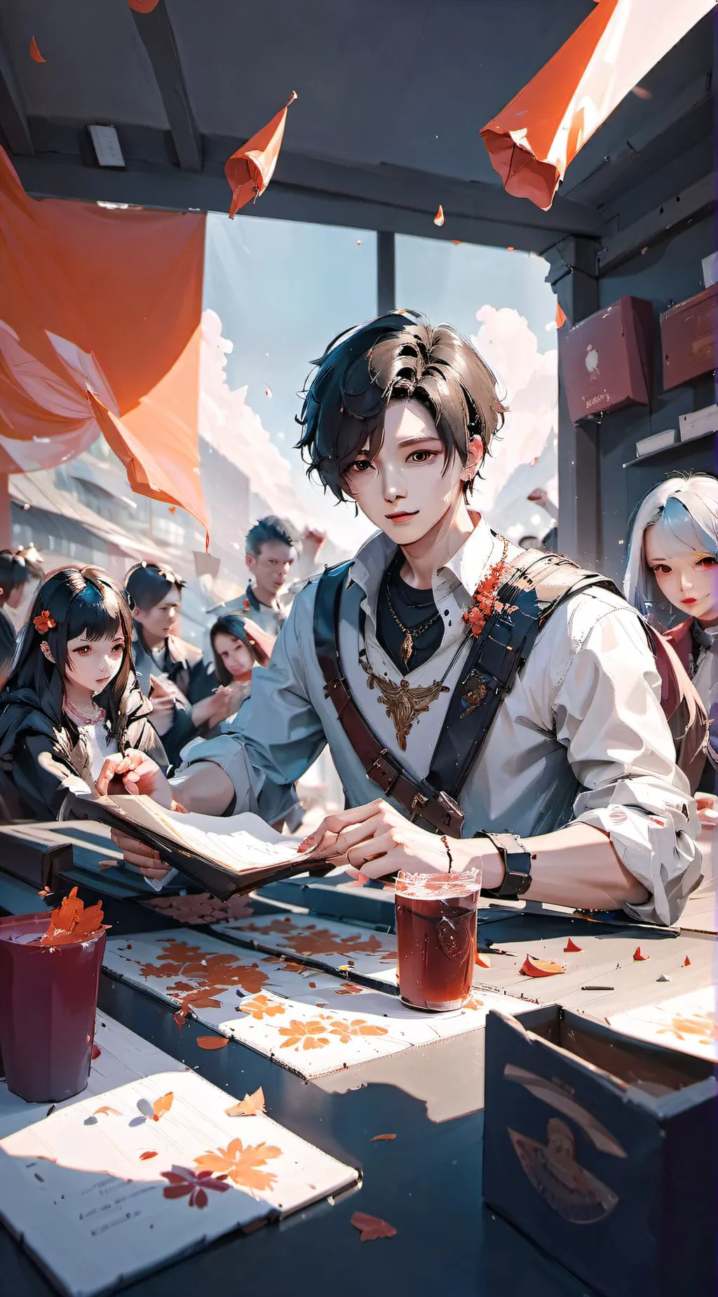 ai character: lance  background