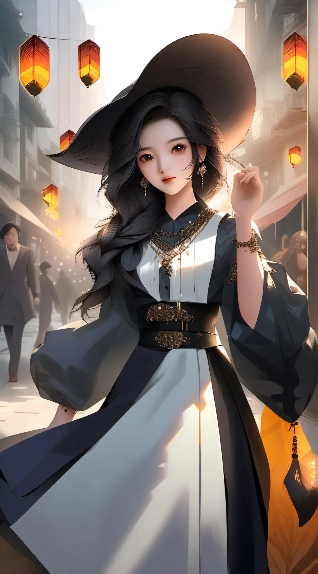 ai character: Aurora background