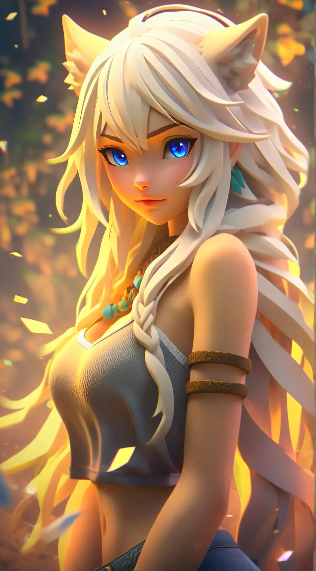 ai character: Luna background