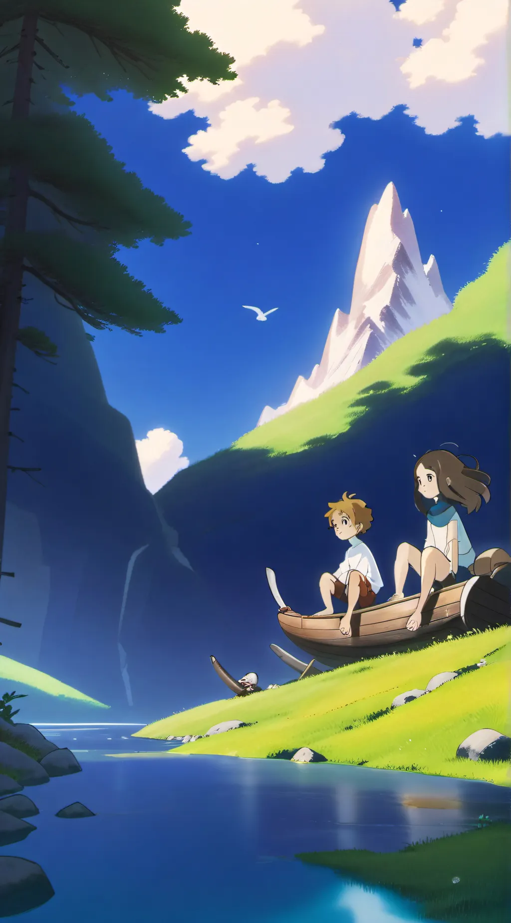 ai character: Amphibia  background