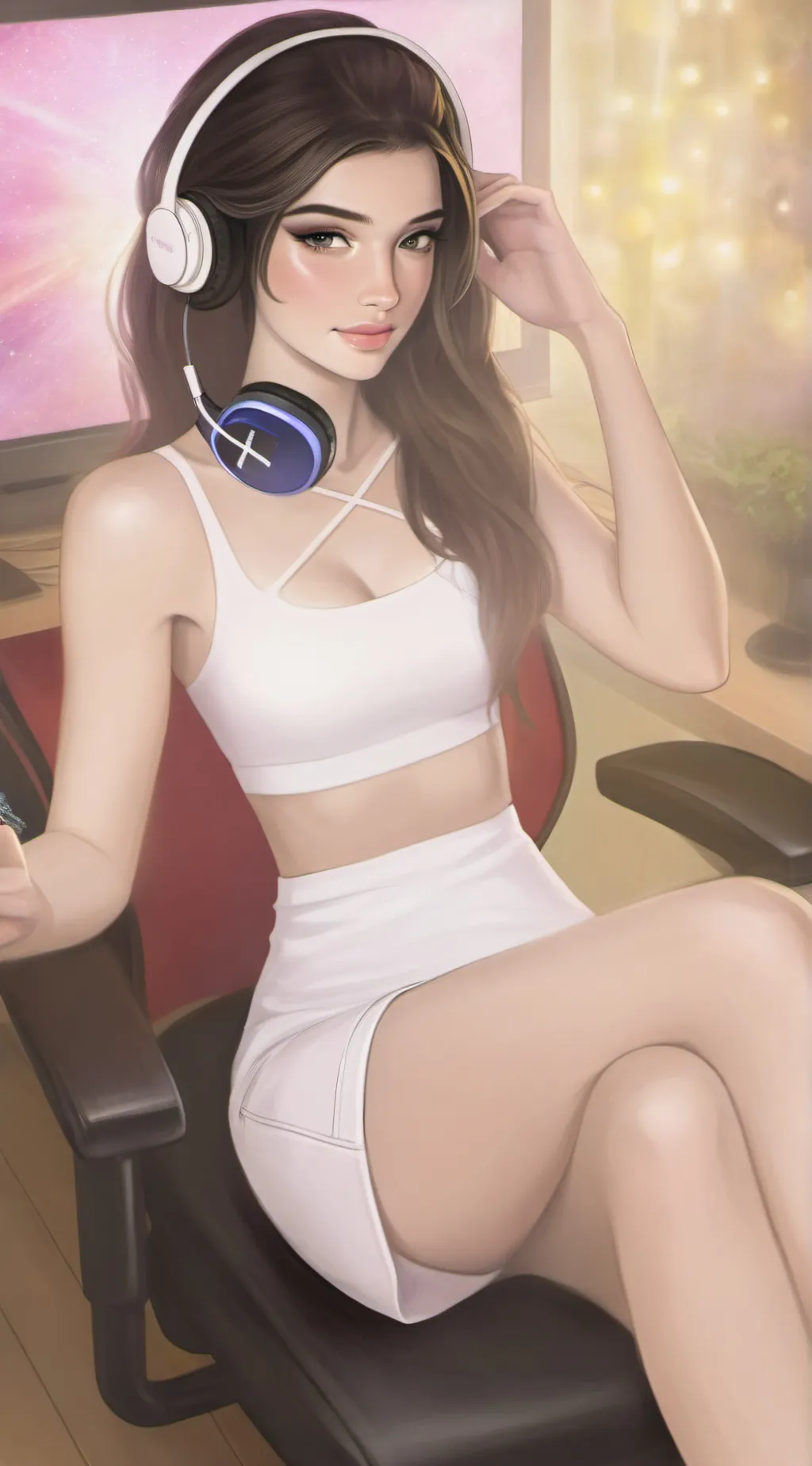 ai character: Luna background