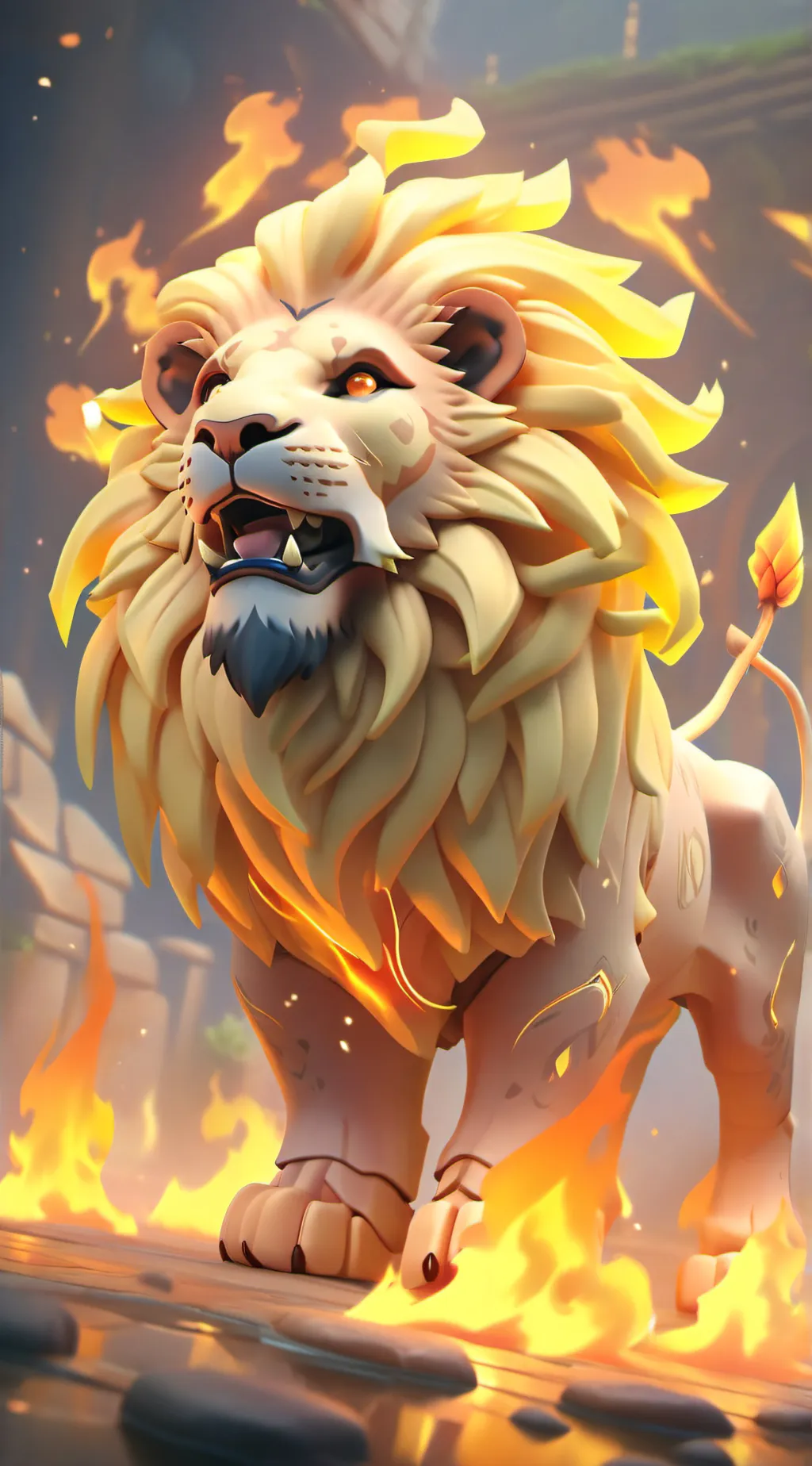 ai character: Fire Rex background