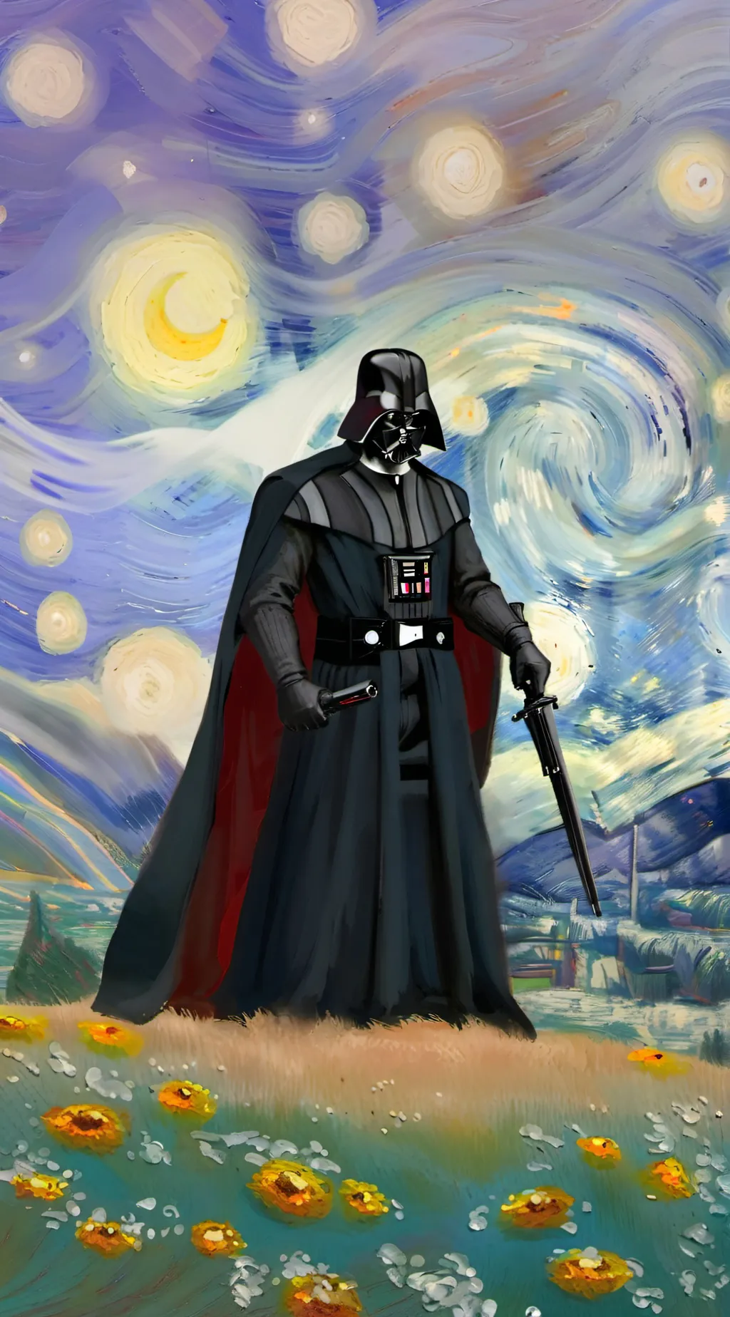 ai character: Darth Vader  background