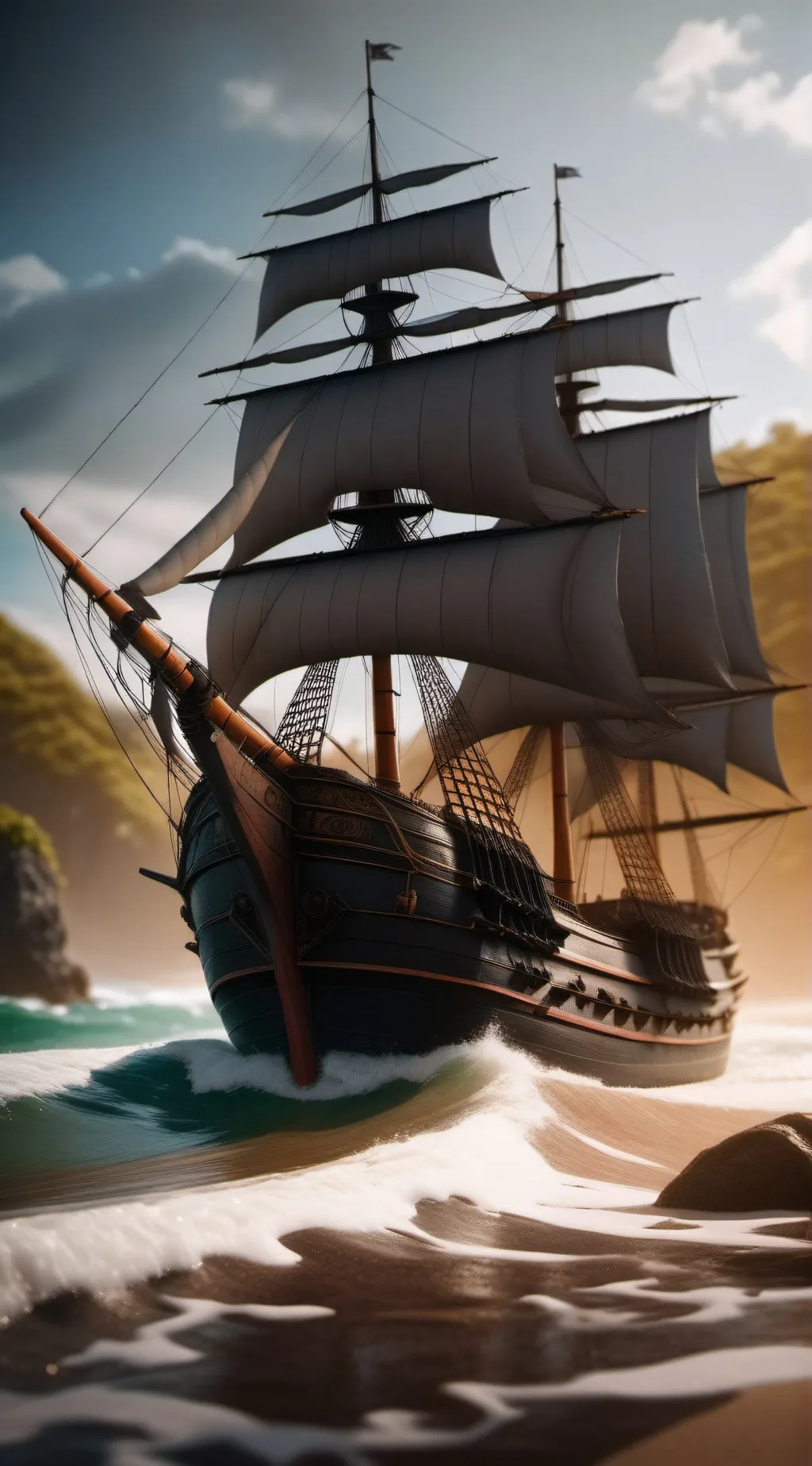 ai character: pirates carribean background