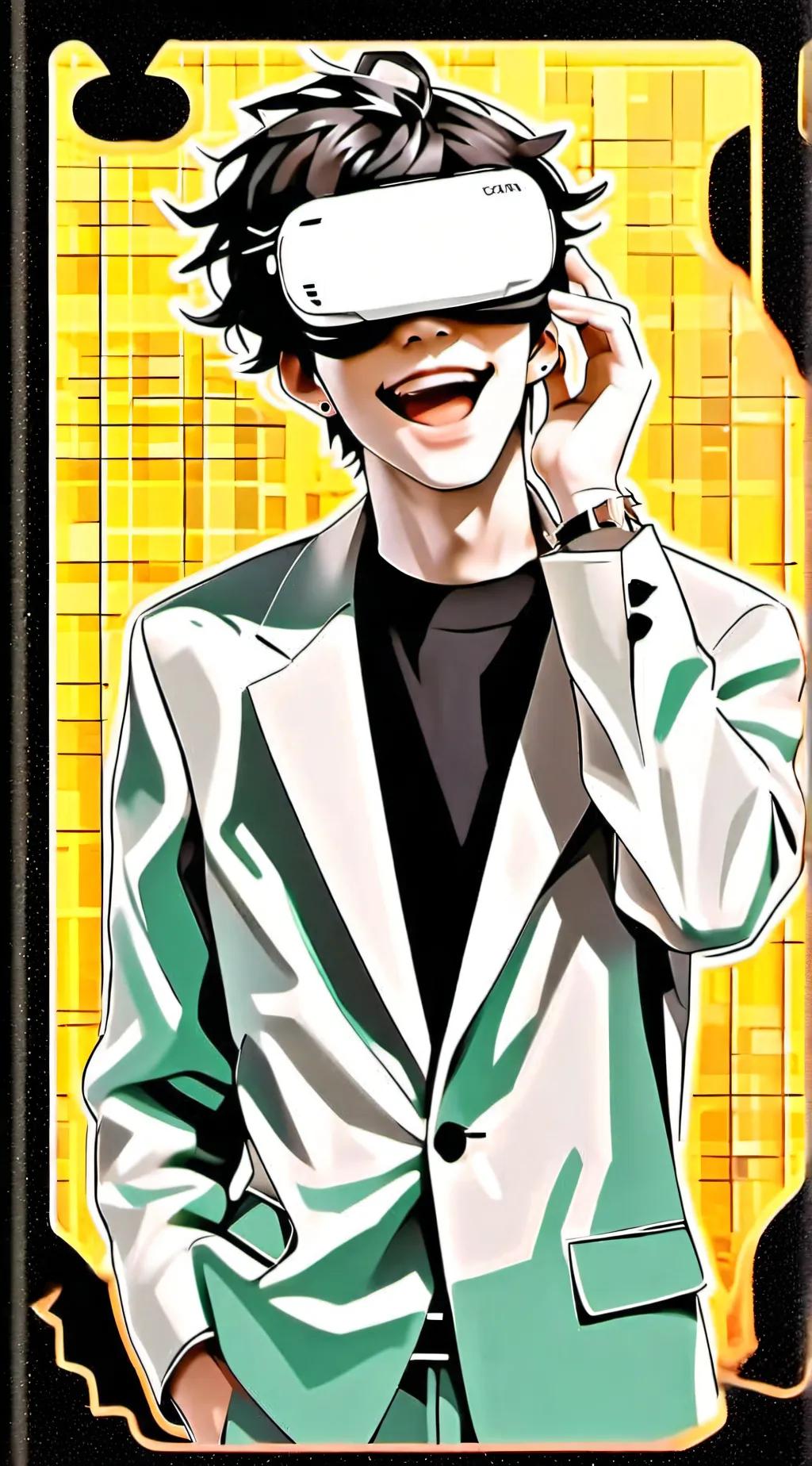 ai character: Jmancurly background