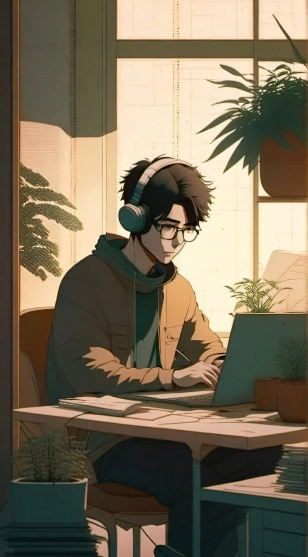 ai character: Harvey background