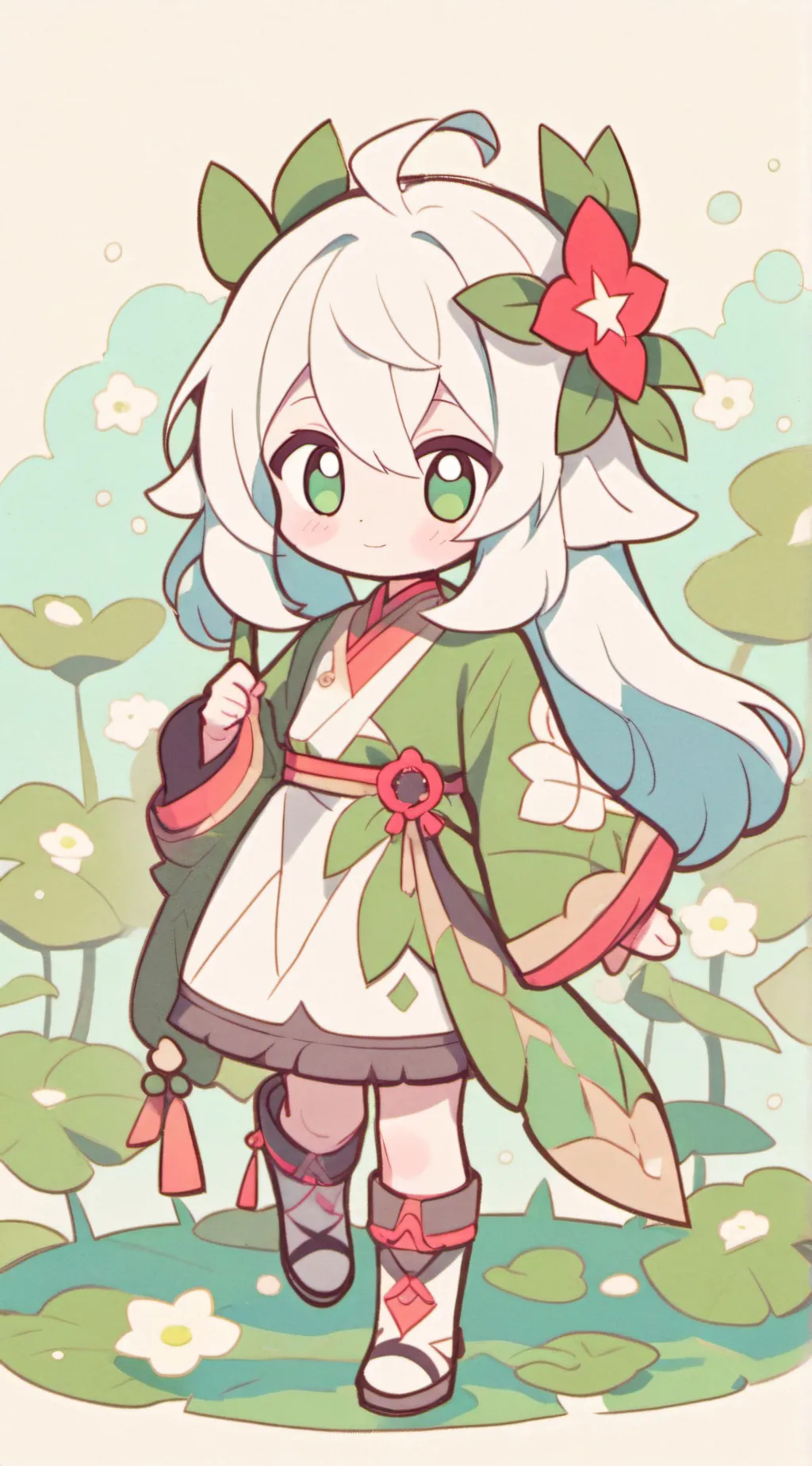ai character: flores  background