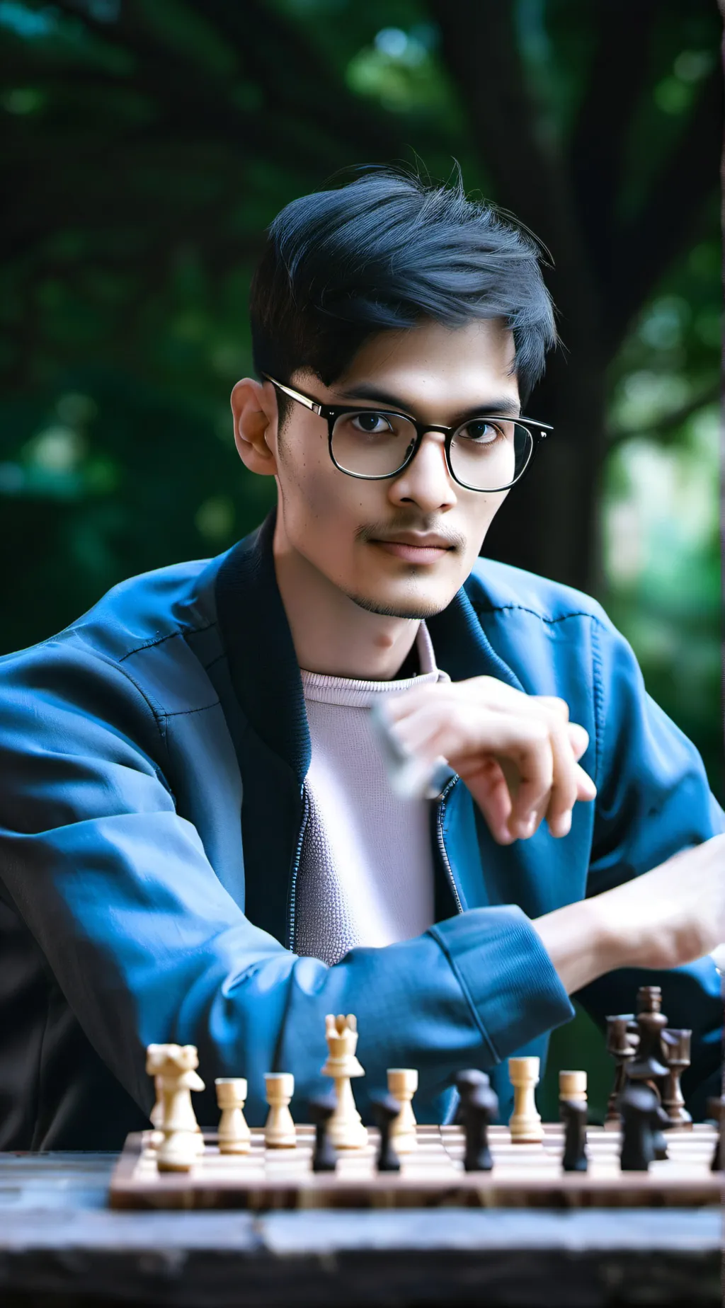 ai character: Anish Giri background
