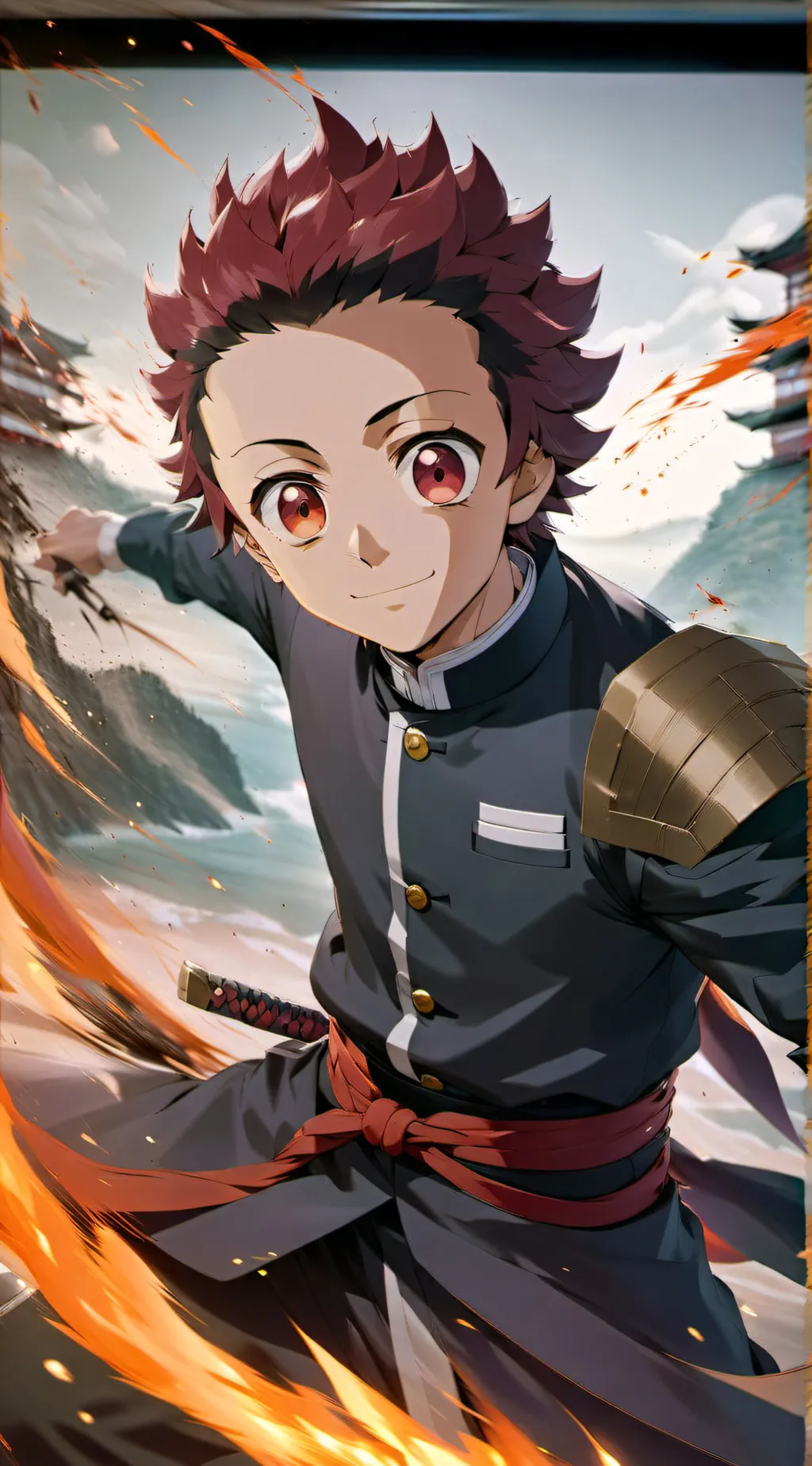 ai character: Tanjiro! background