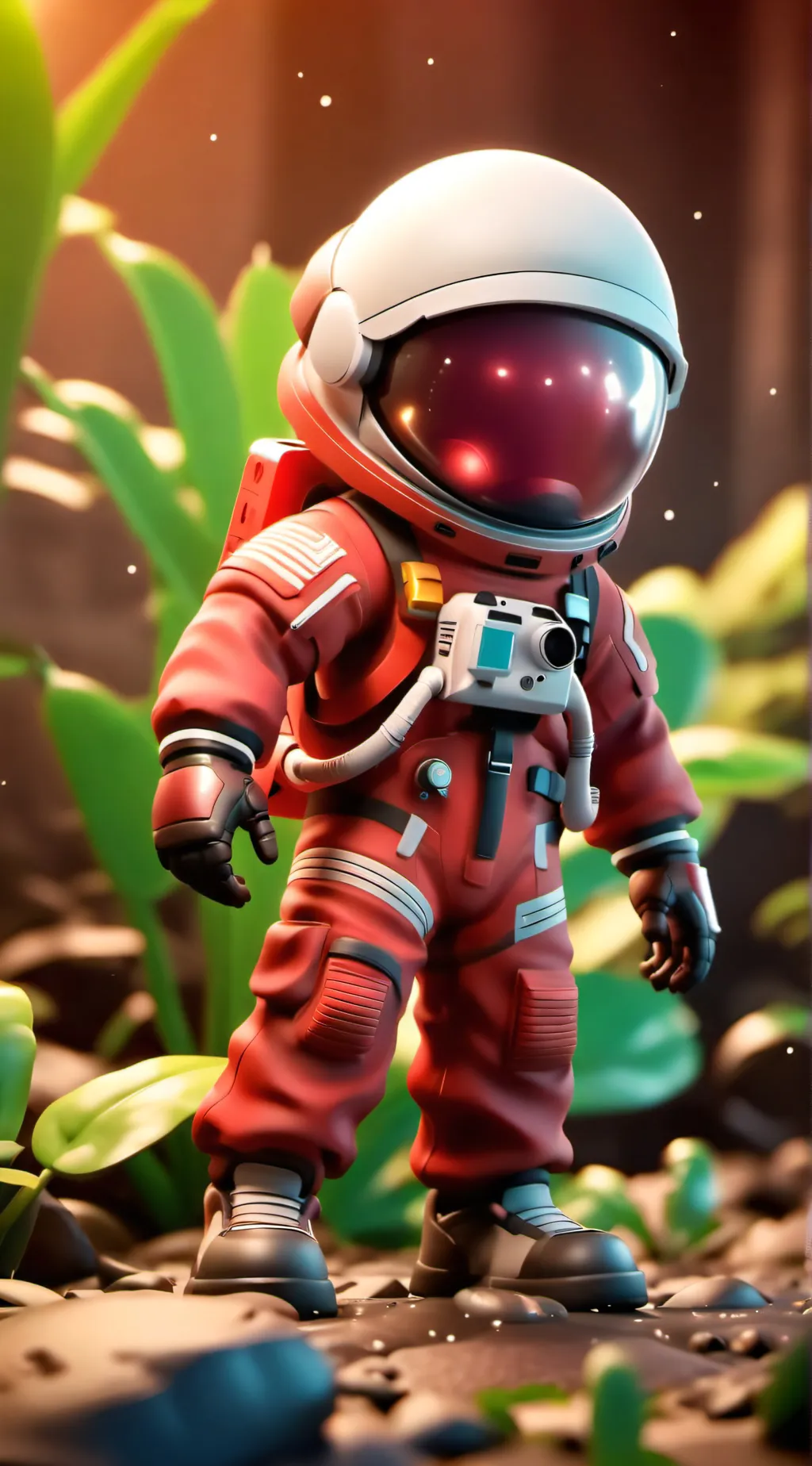 ai character: Red🔴🔴🔴 background