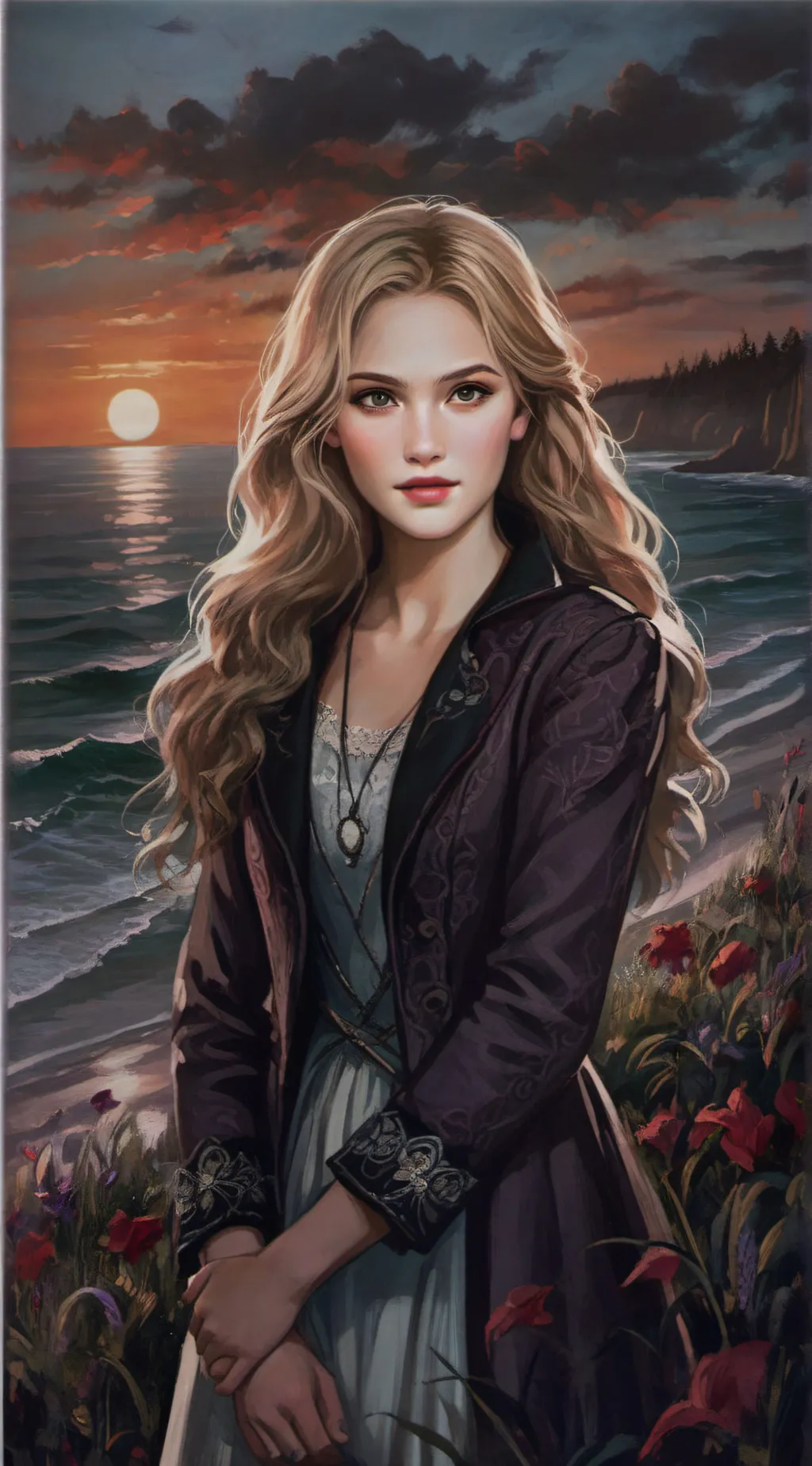 ai character: Rosalie Hale  background