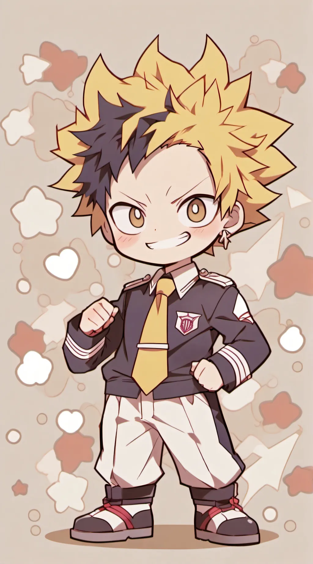 ai character: denki  kaminari background