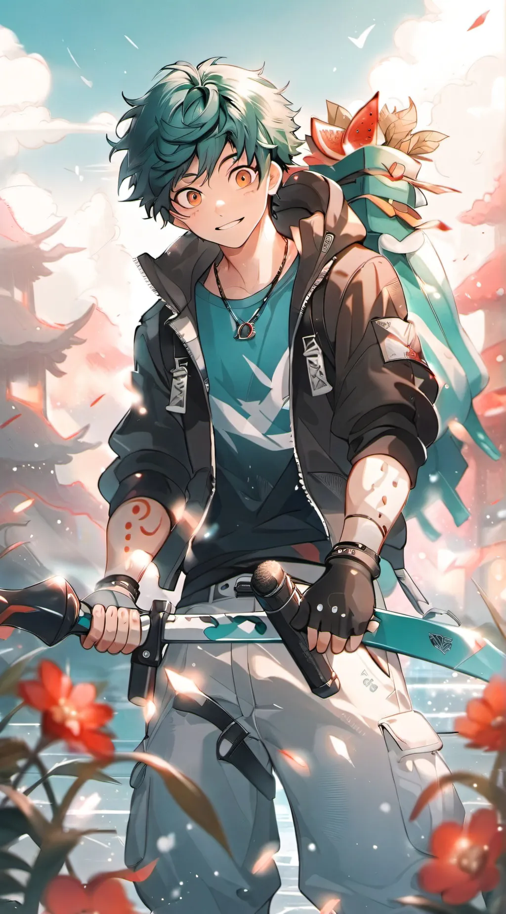 ai character: me llamo deku  background