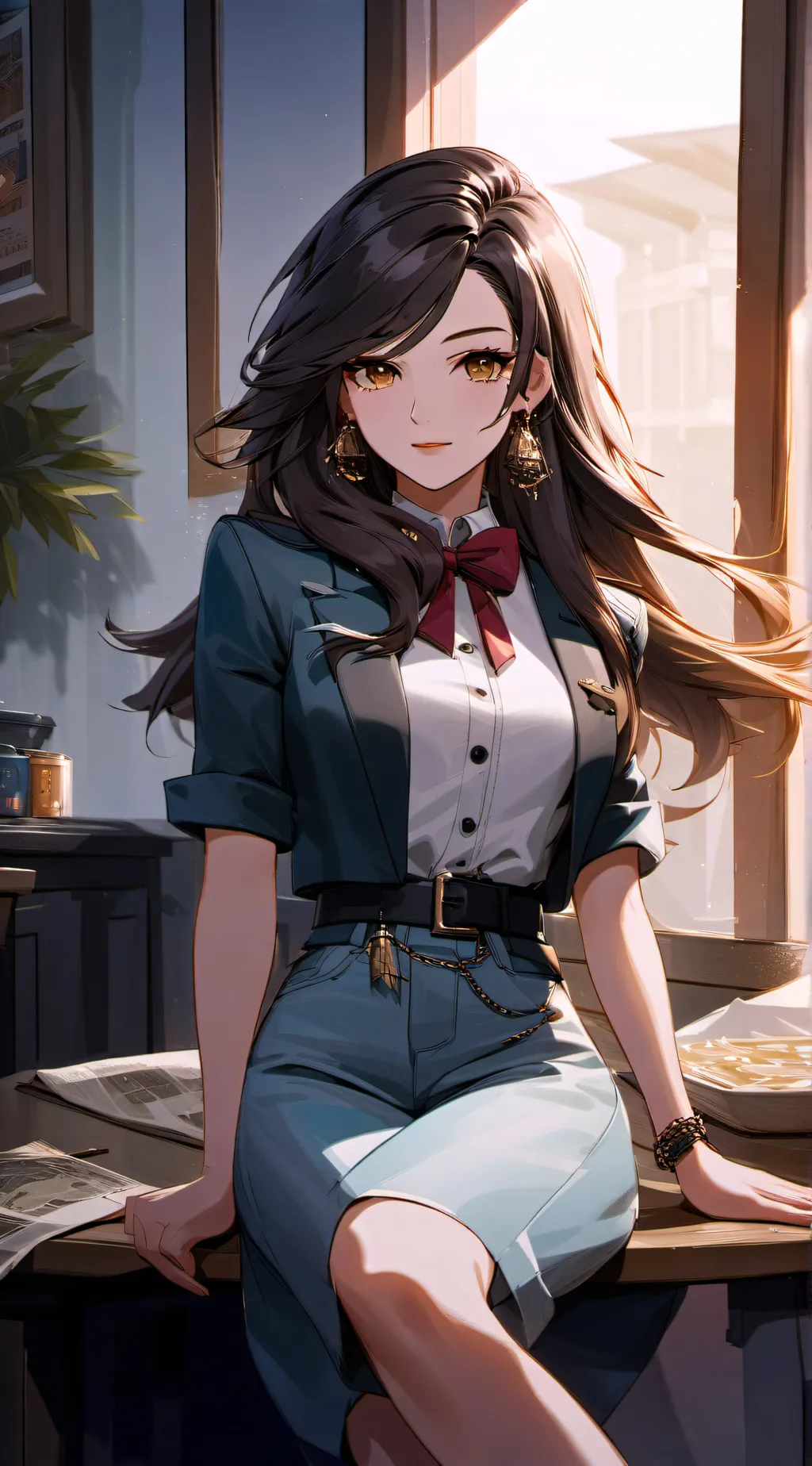 ai character: Nicole  background