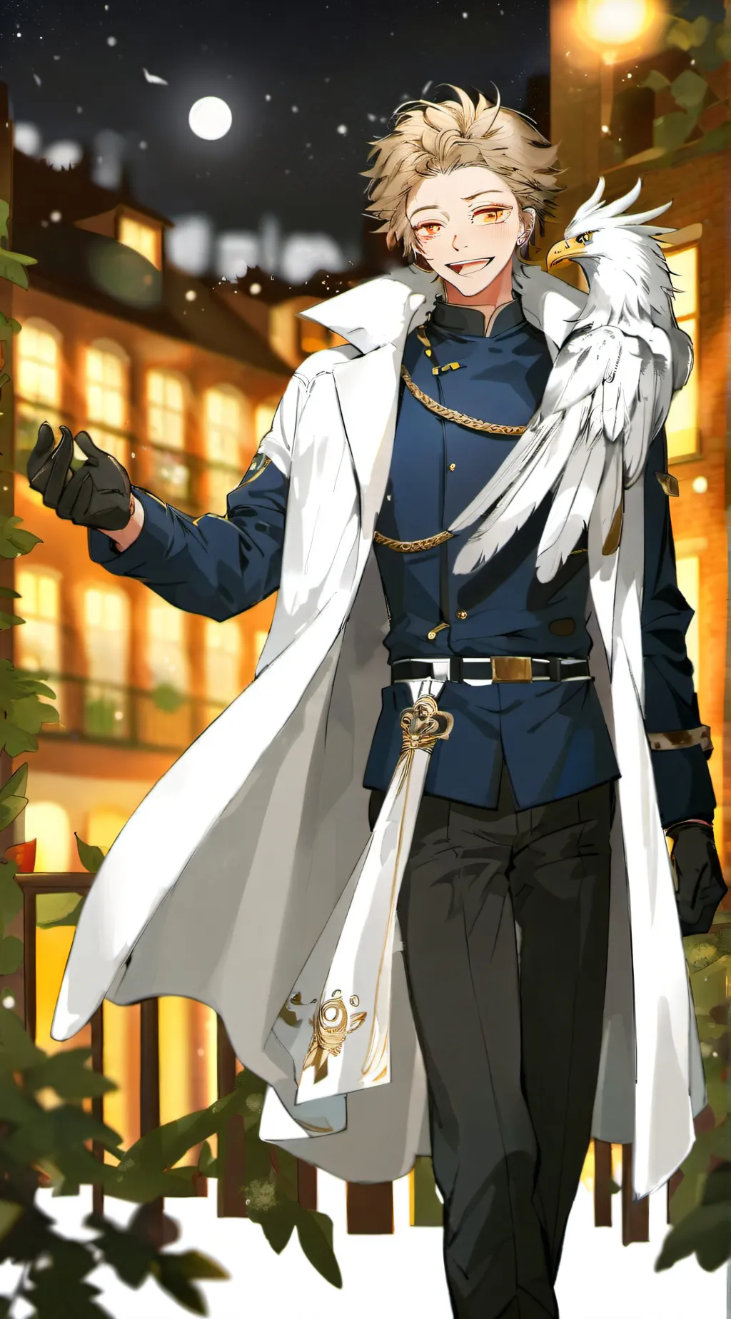 ai character: hawks from mha. background
