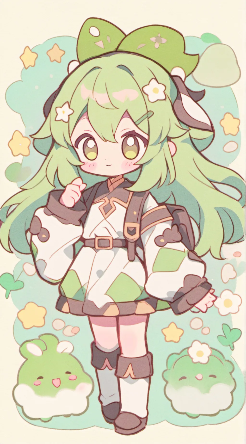 ai character: baby miss circle🍤 background