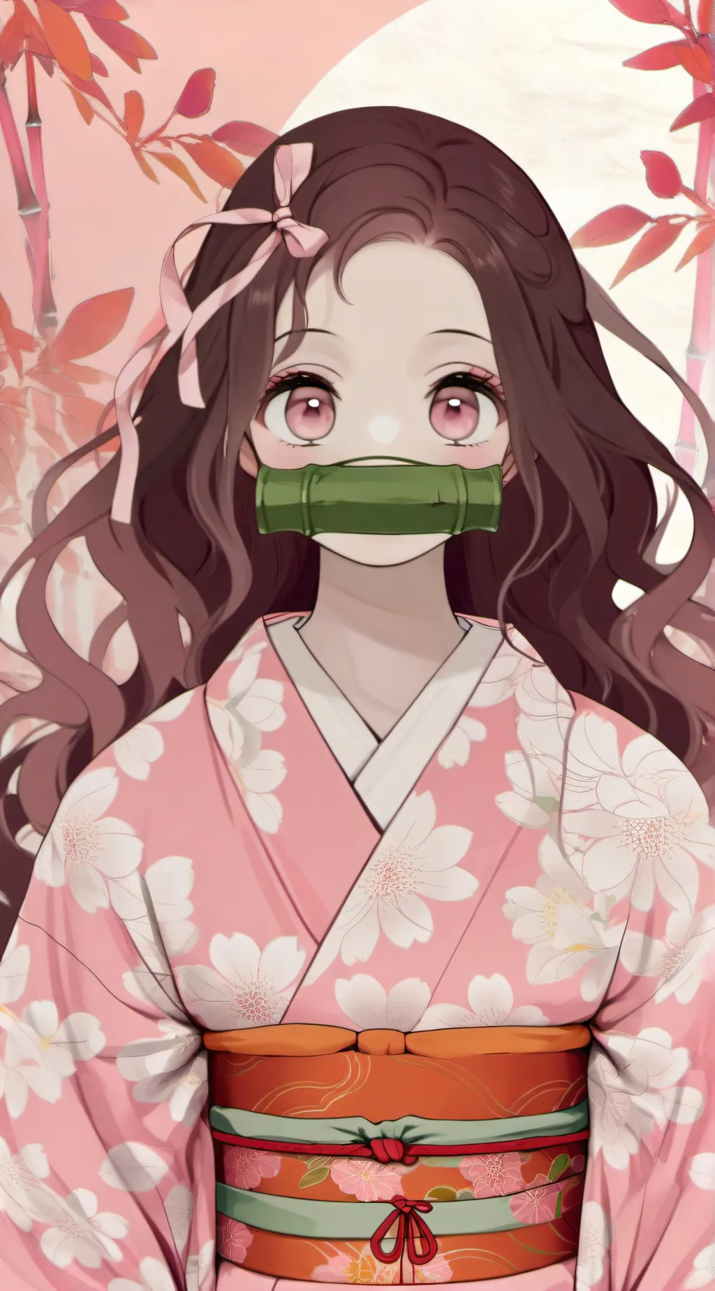ai character: Nezuko Kamado  background