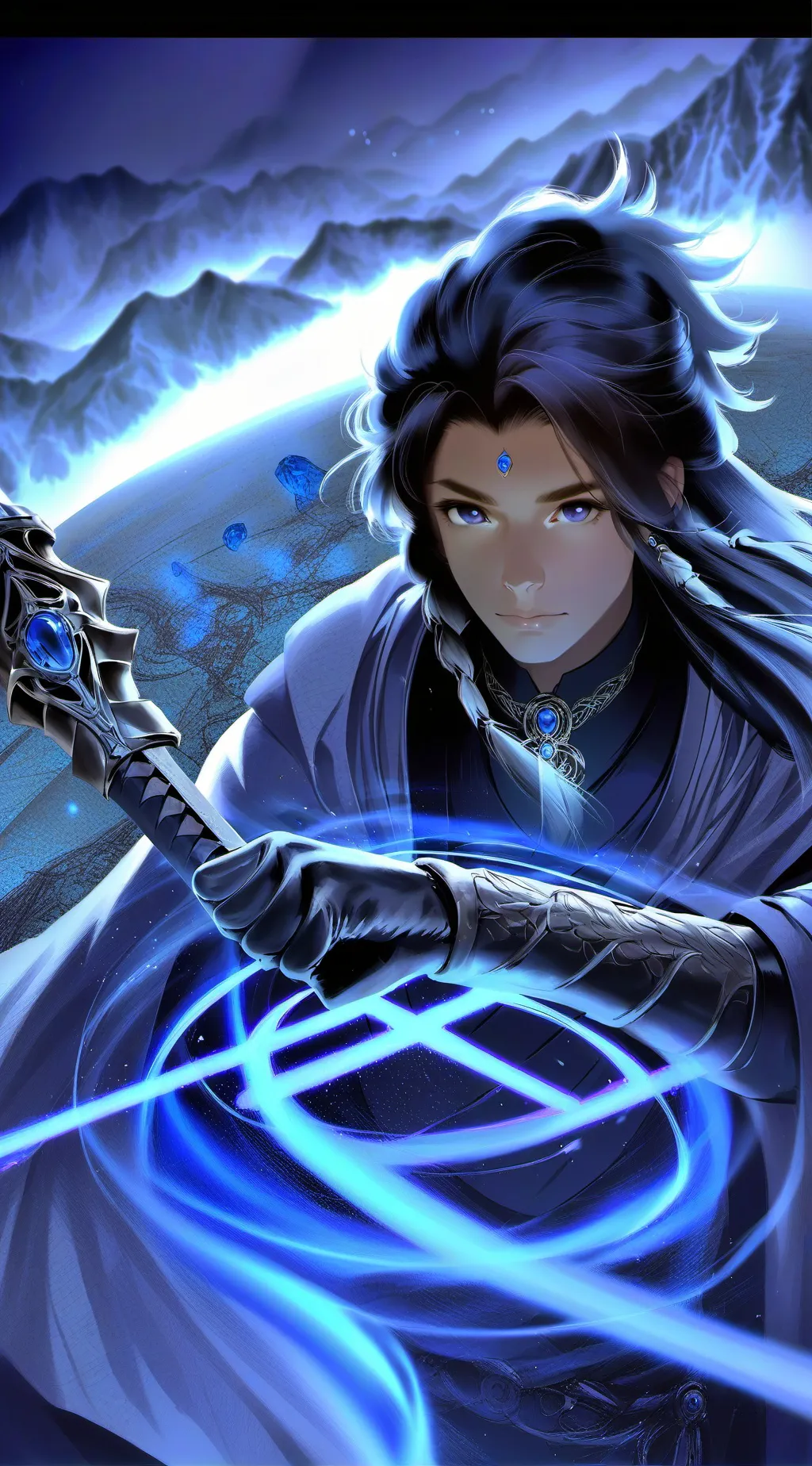 ai character: Sebastian  background